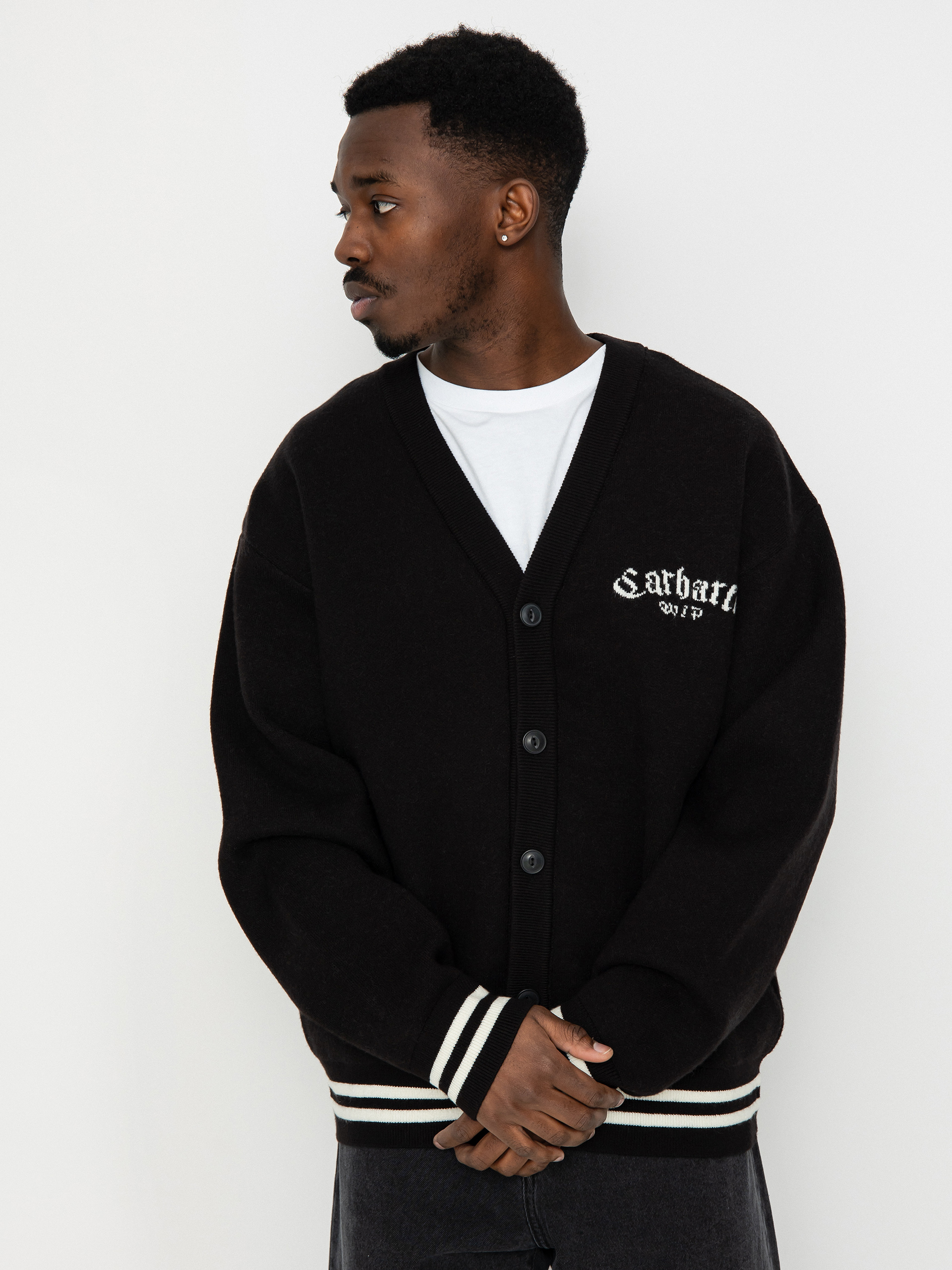 Pulover Carhartt WIP Onyx Cardigan (black/wax)