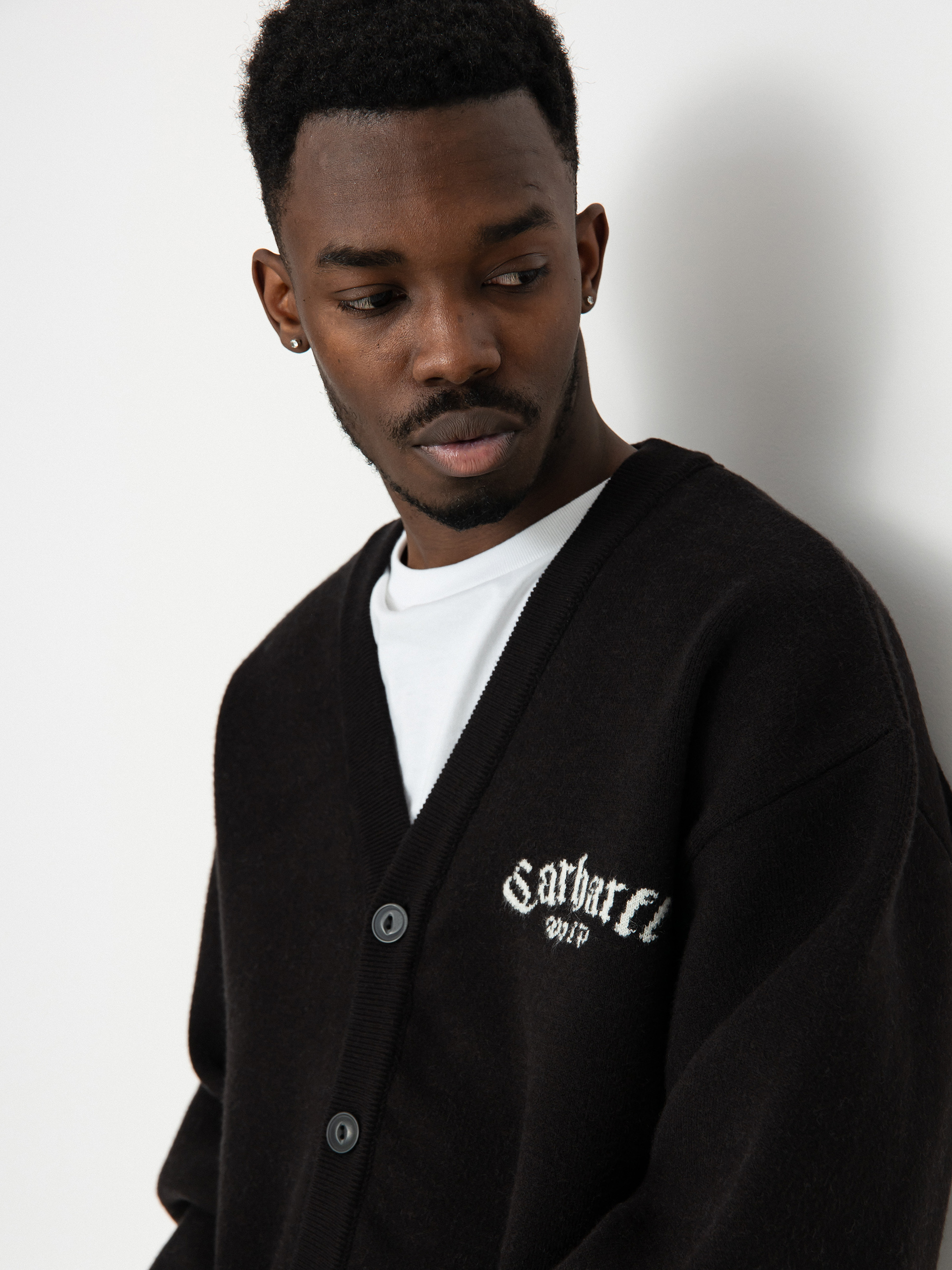 Pulover Carhartt WIP Onyx Cardigan (black/wax)