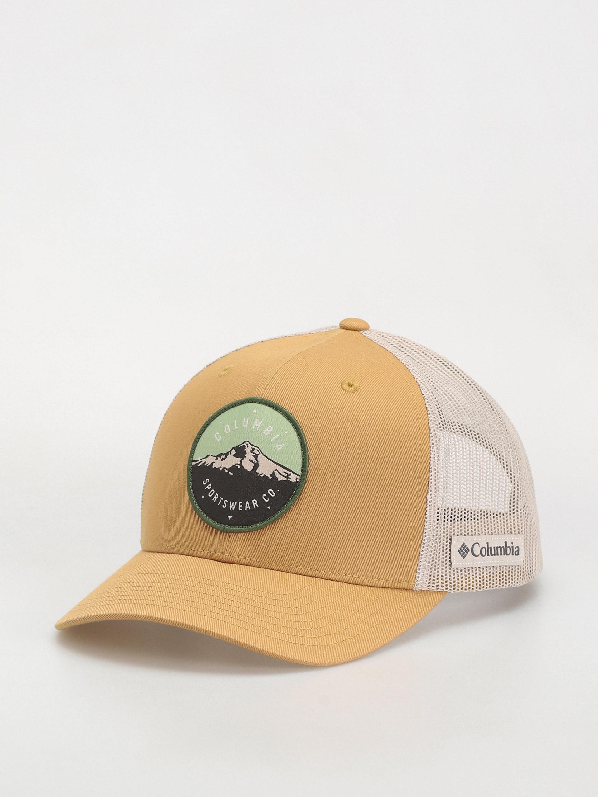 Șapcă Columbia Mesh Snap Back (light camel/dark stone/mt hood circle)