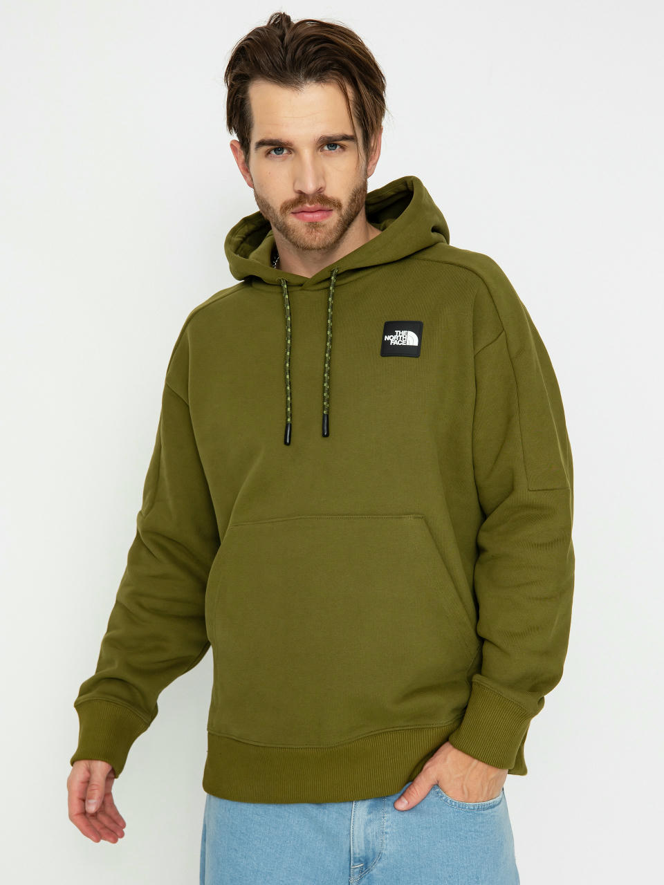 Hanorac cu glugă The North Face The 489 HD (forest olive)