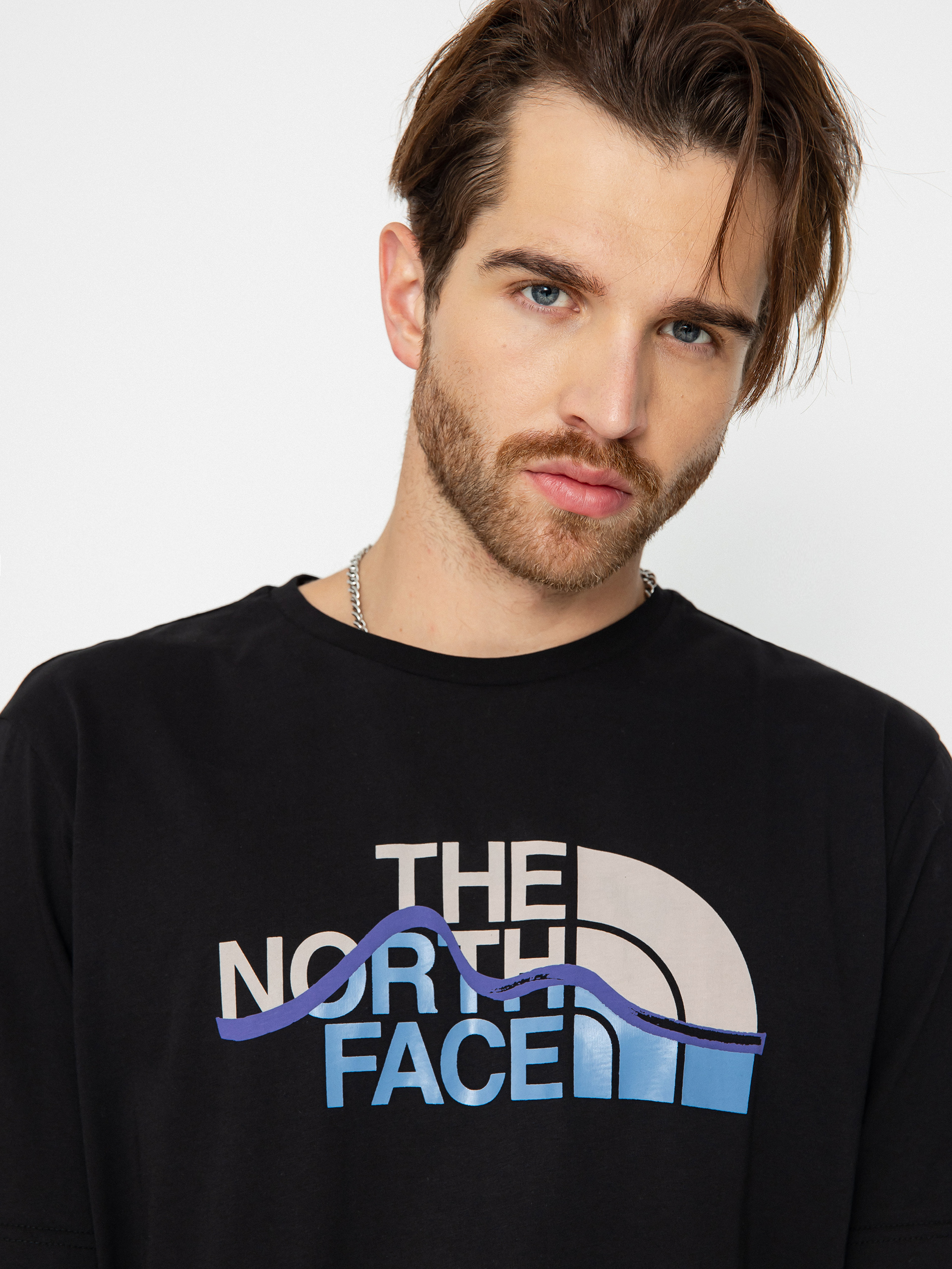 Tricou The North Face Mountain Line (tnf black)