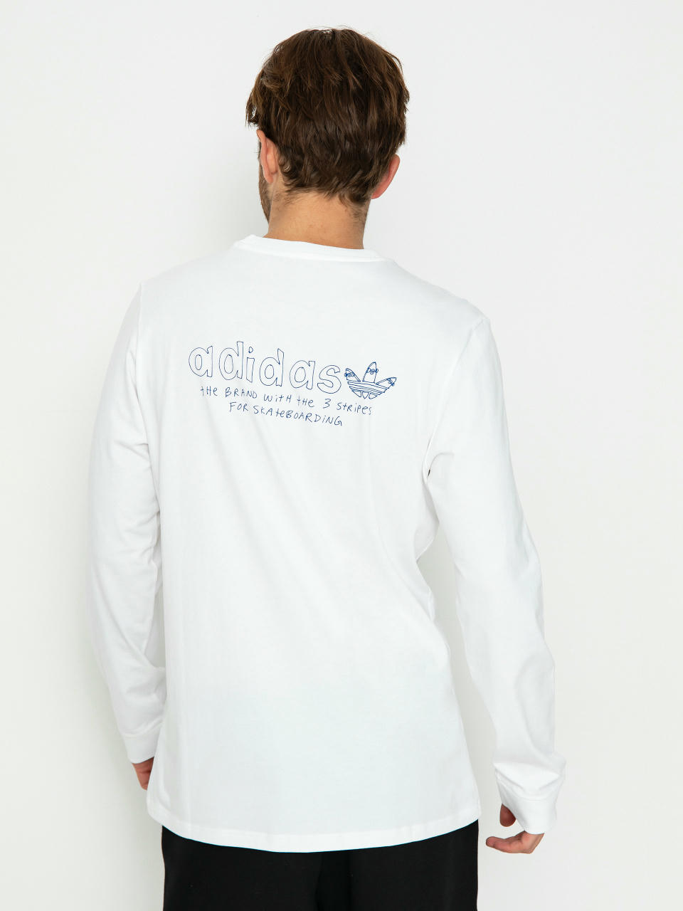 Longsleeve adidas Hjones (white/royblu)