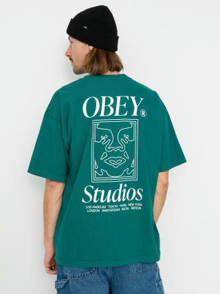 Tricou OBEY Studios Icon (adventure green)