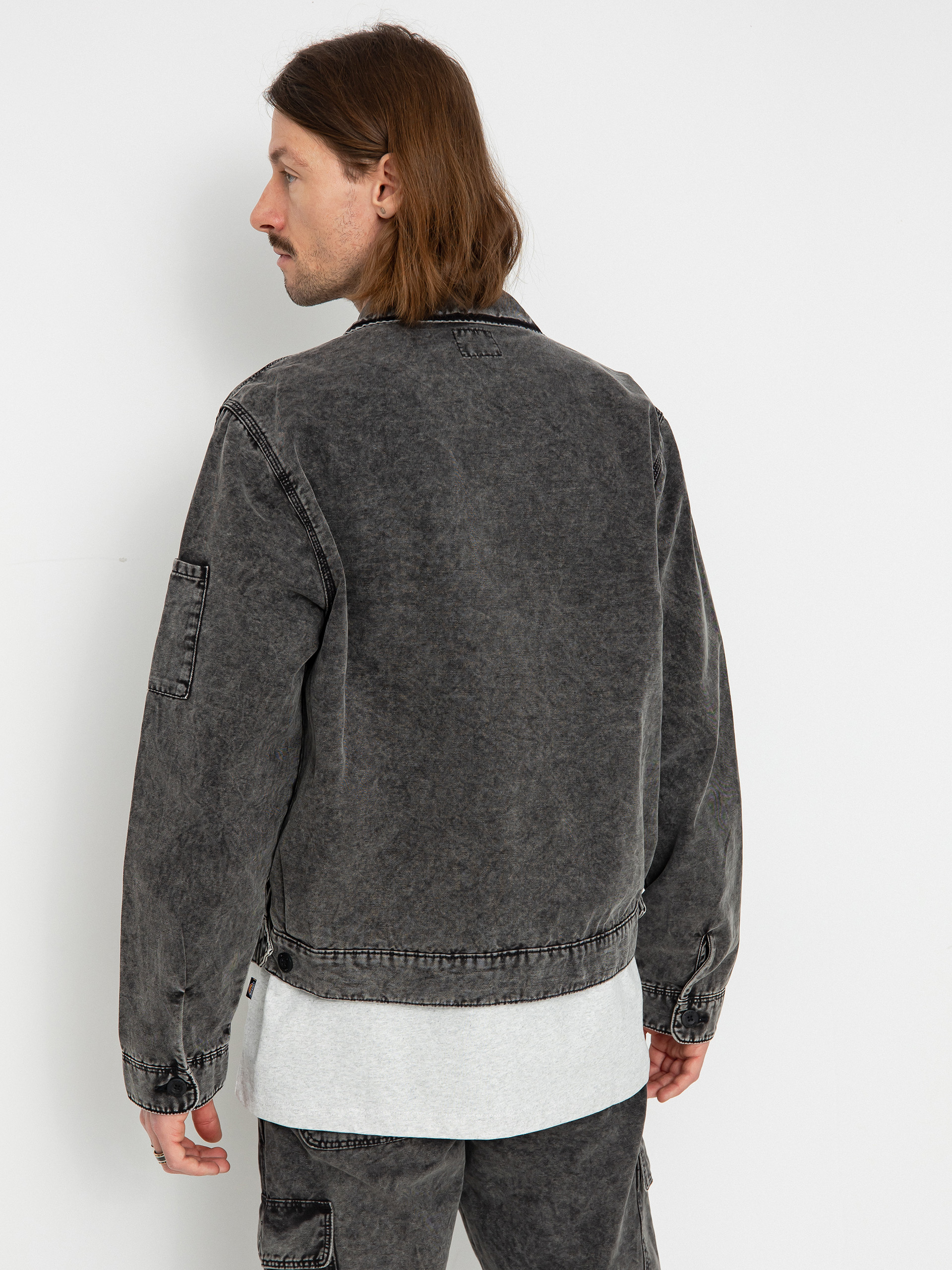 Geacă Dickies Newington (dble dye/acid wash black)