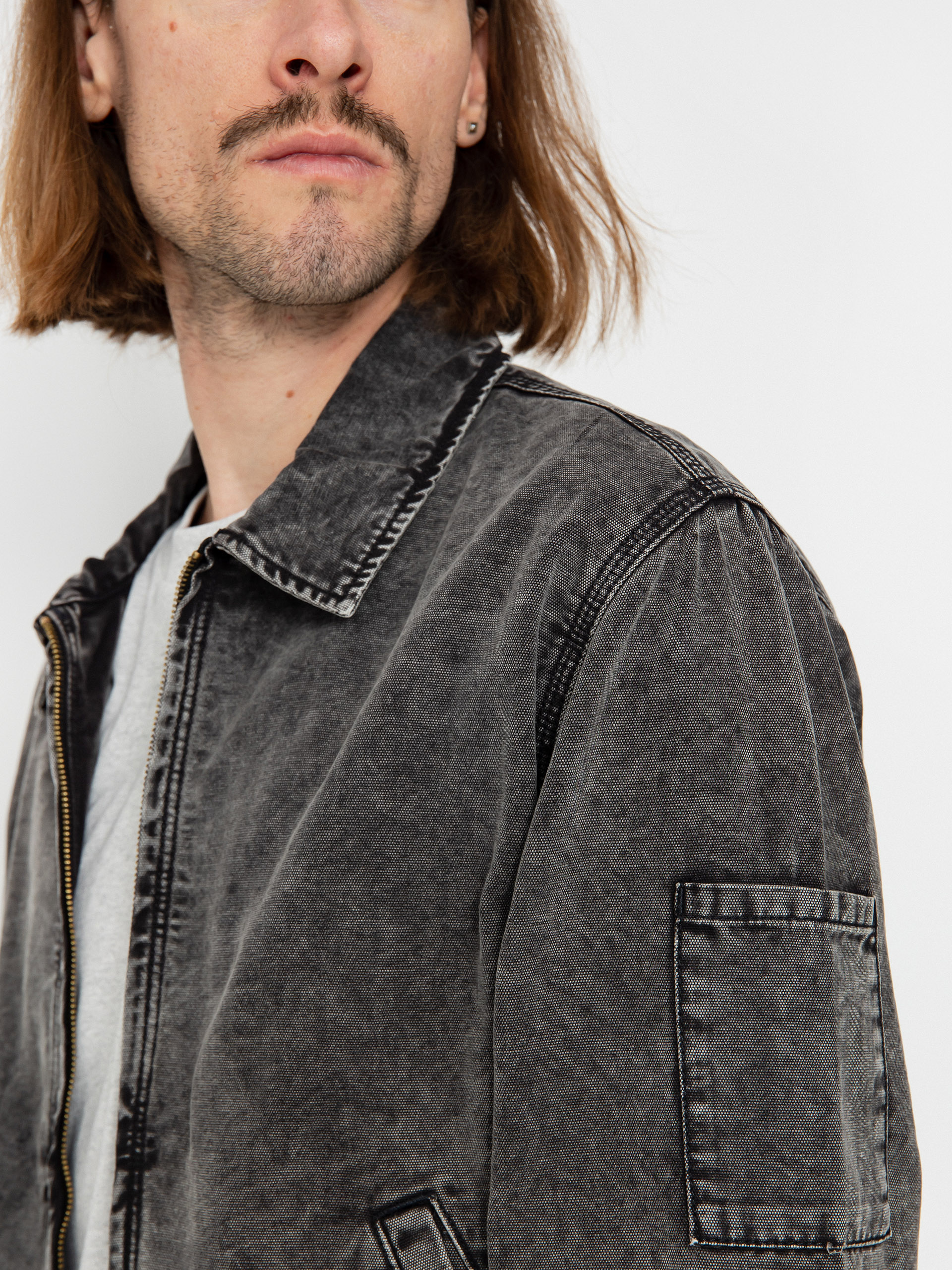 Geacă Dickies Newington (dble dye/acid wash black)