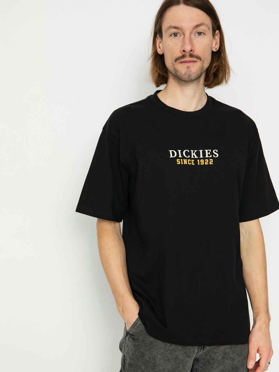 Tricou Dickies Park (black/tangerine)