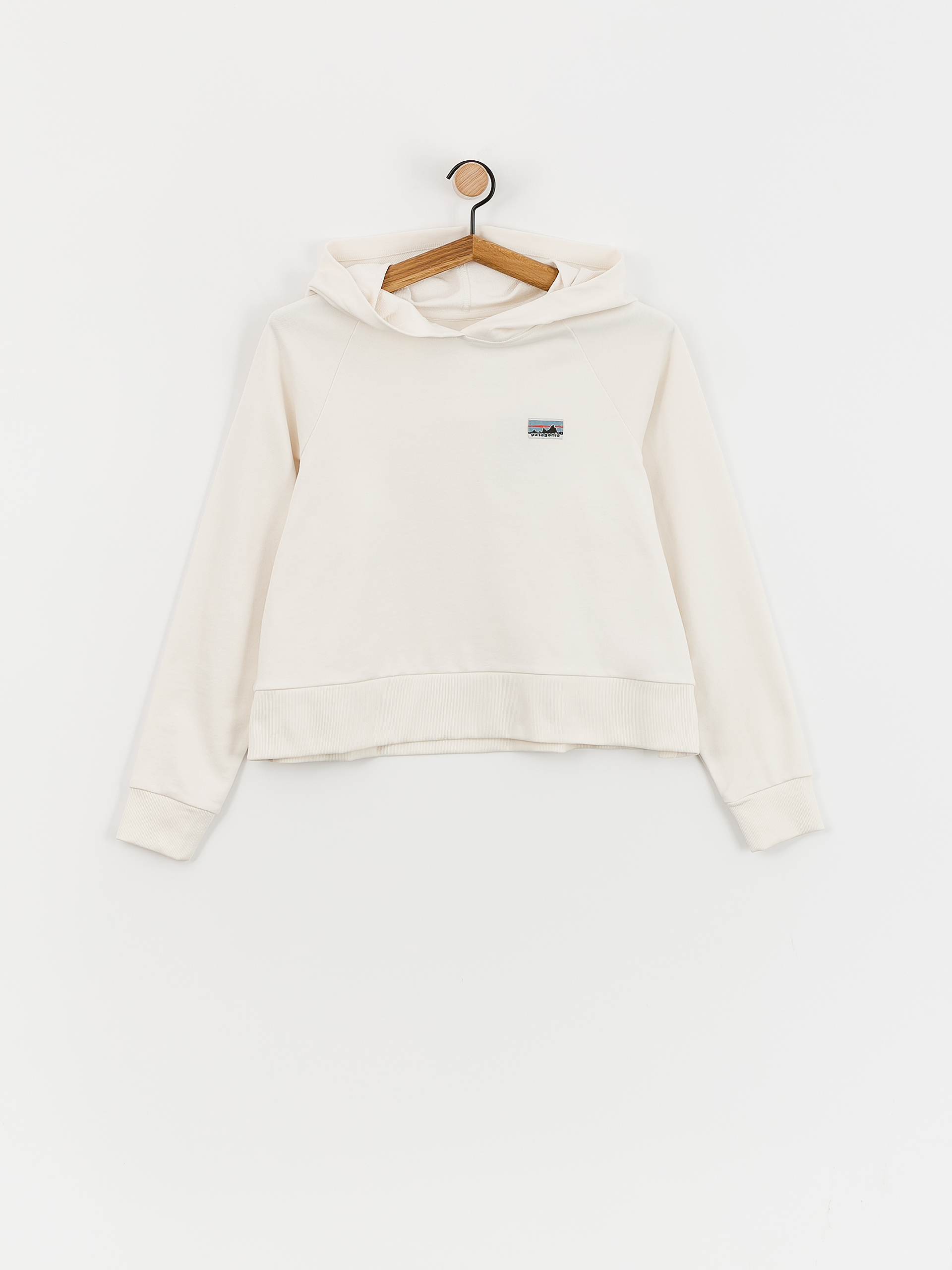 Hanorac cu glugă Patagonia Regenerative Organic Certified Cotton Essential HD Wmn (wool white)