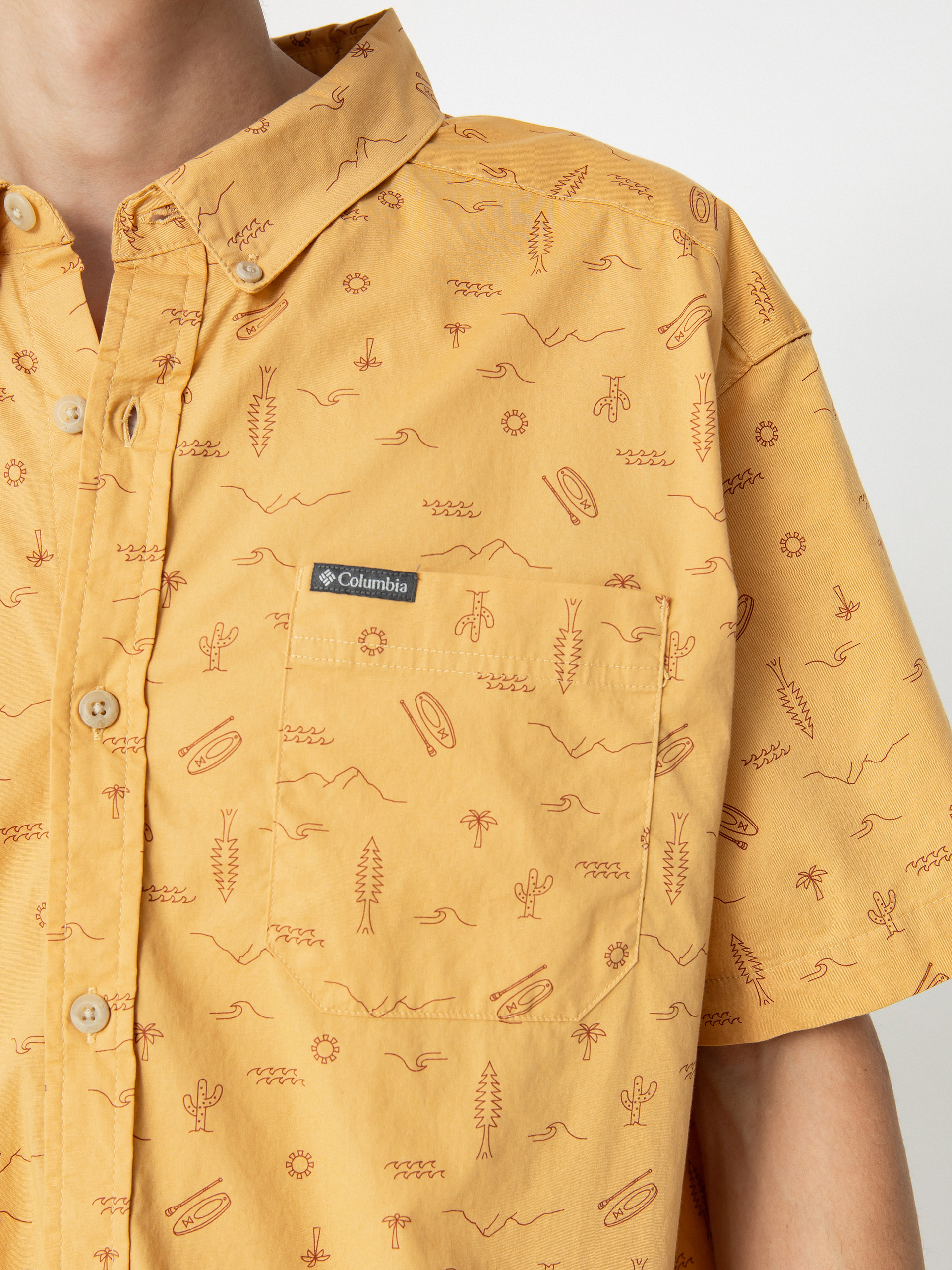 Cămașă Columbia Rapid Rivers Printed (light camel explorer)