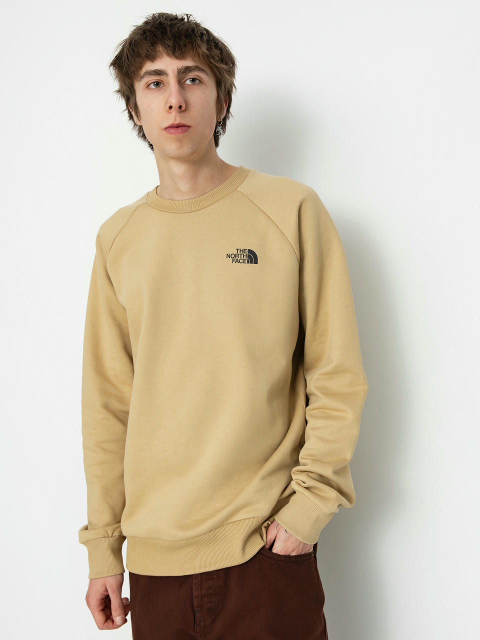 Hanorac The North Face Raglan Redbox (khaki stone/tnf black)