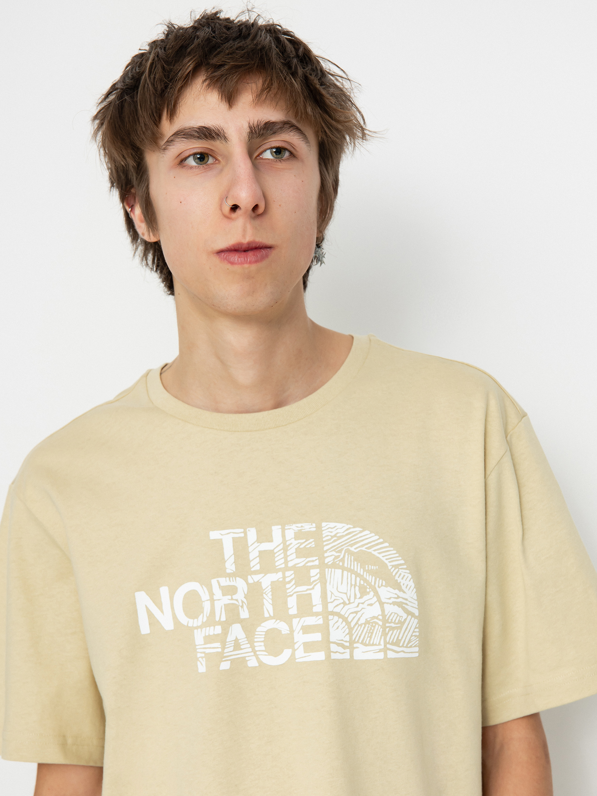 Tricou The North Face Woodcut Dome (gravel)