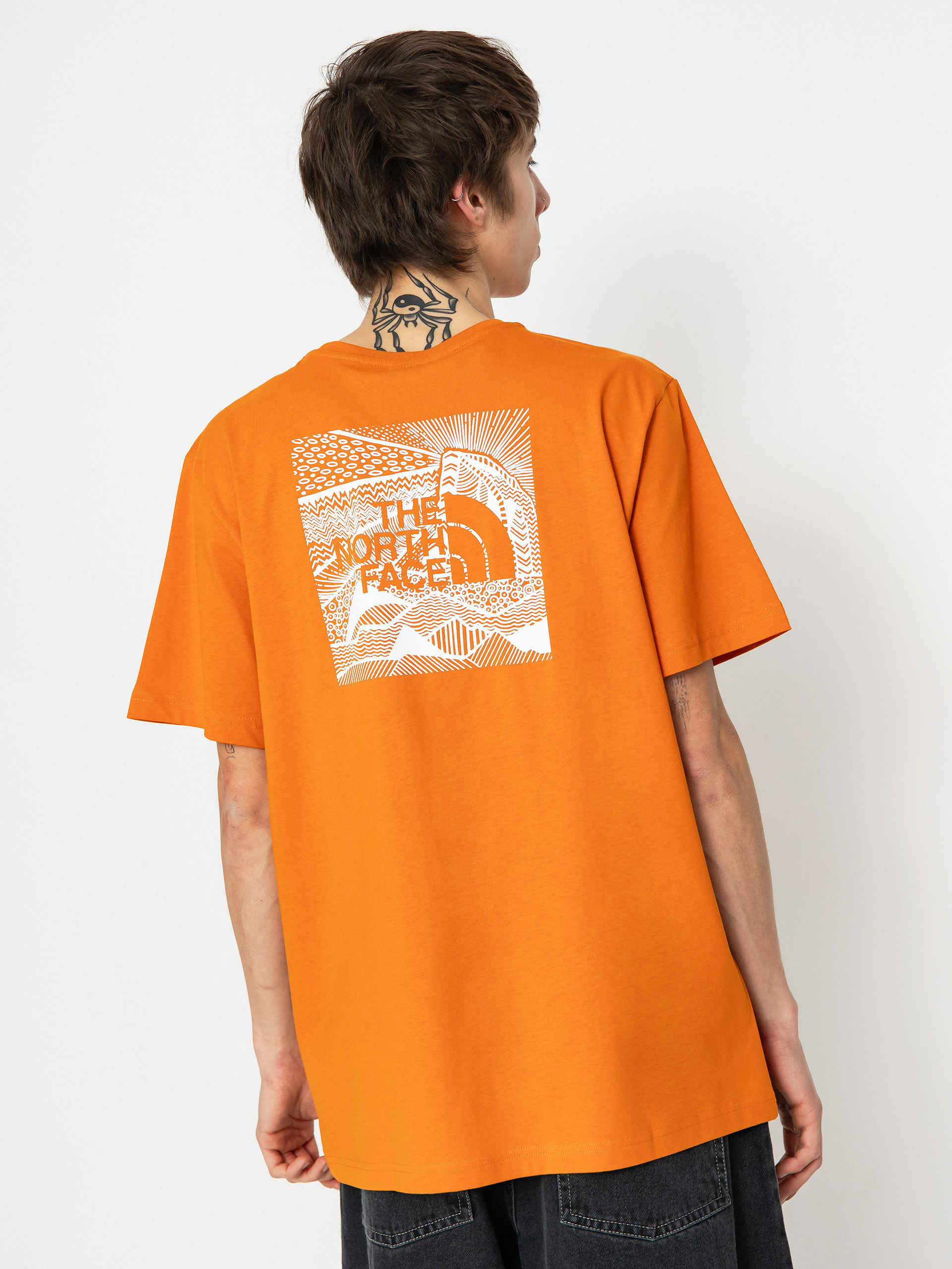 Tricou The North Face Redbox Celebration - portocaliu (desert rust)