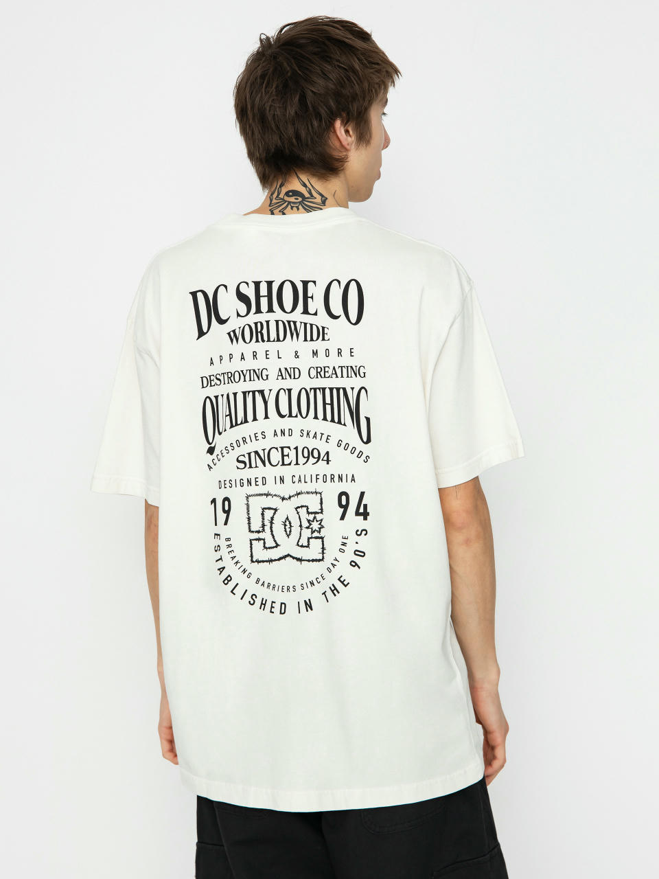 Tricou DC High Rise (lily white acid wash)