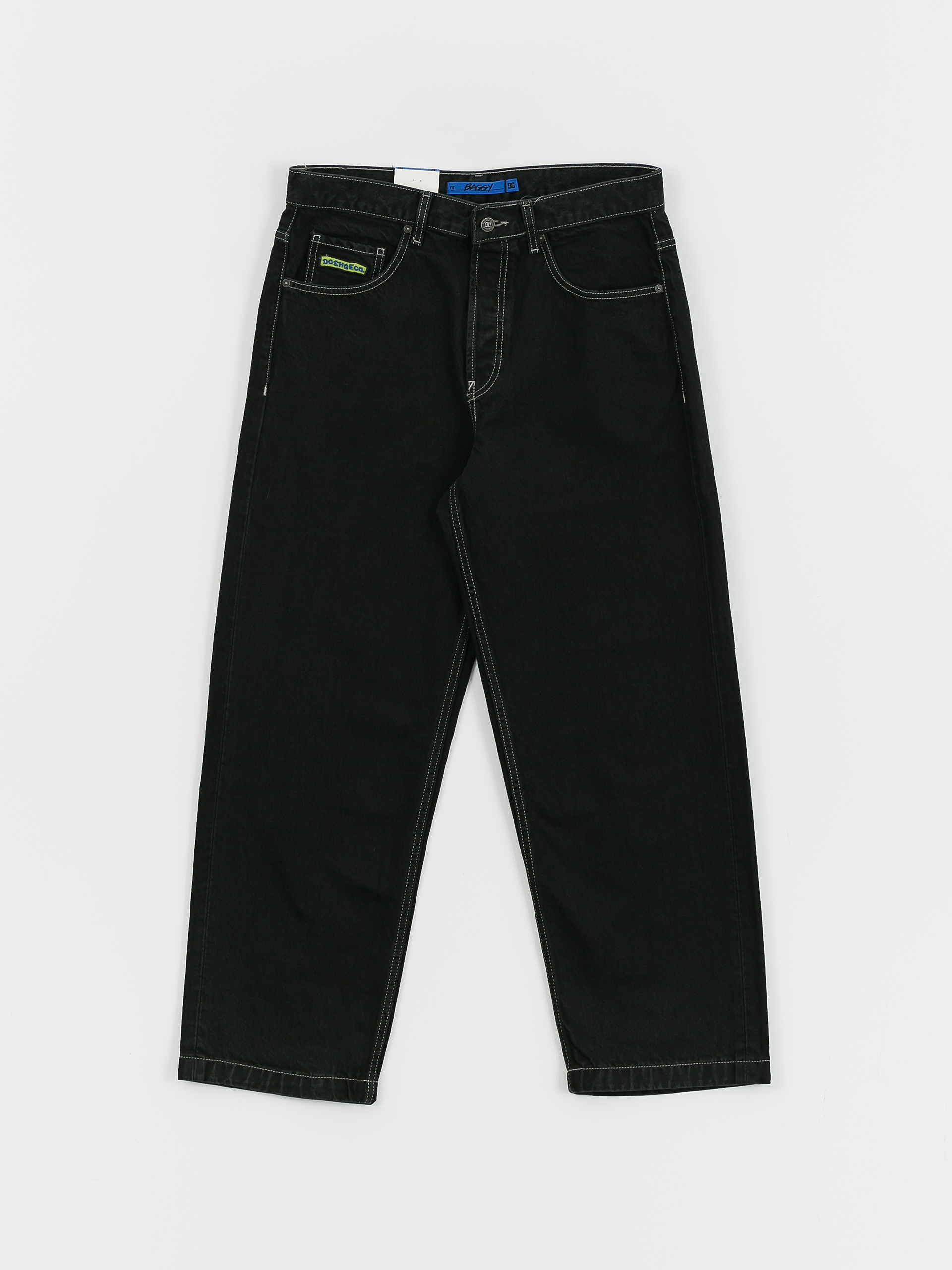 Pantaloni DC Baggy Denim - negru (black tint)