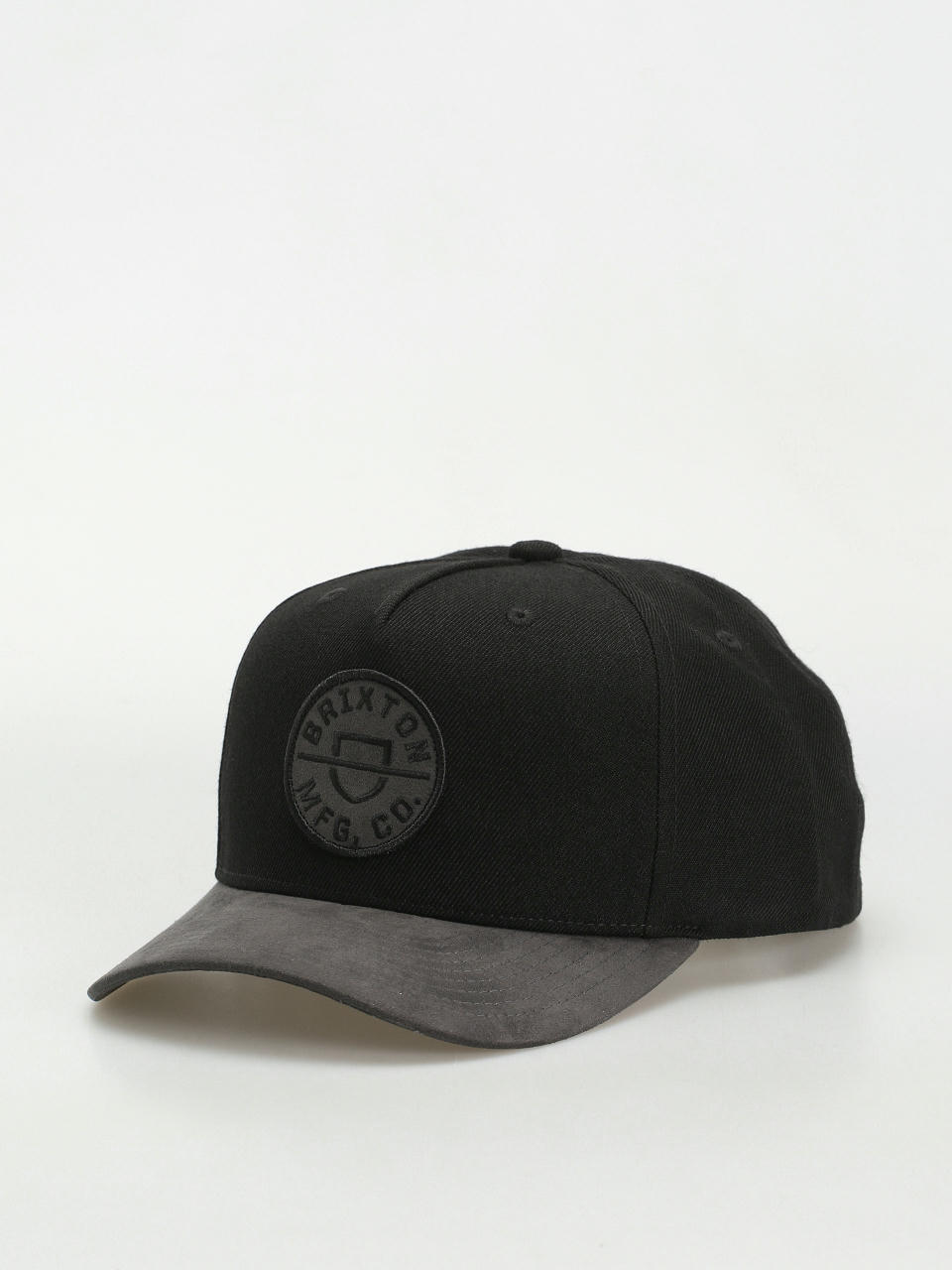 Șapcă Brixton Crest C Mp Snapback (black/black/black)