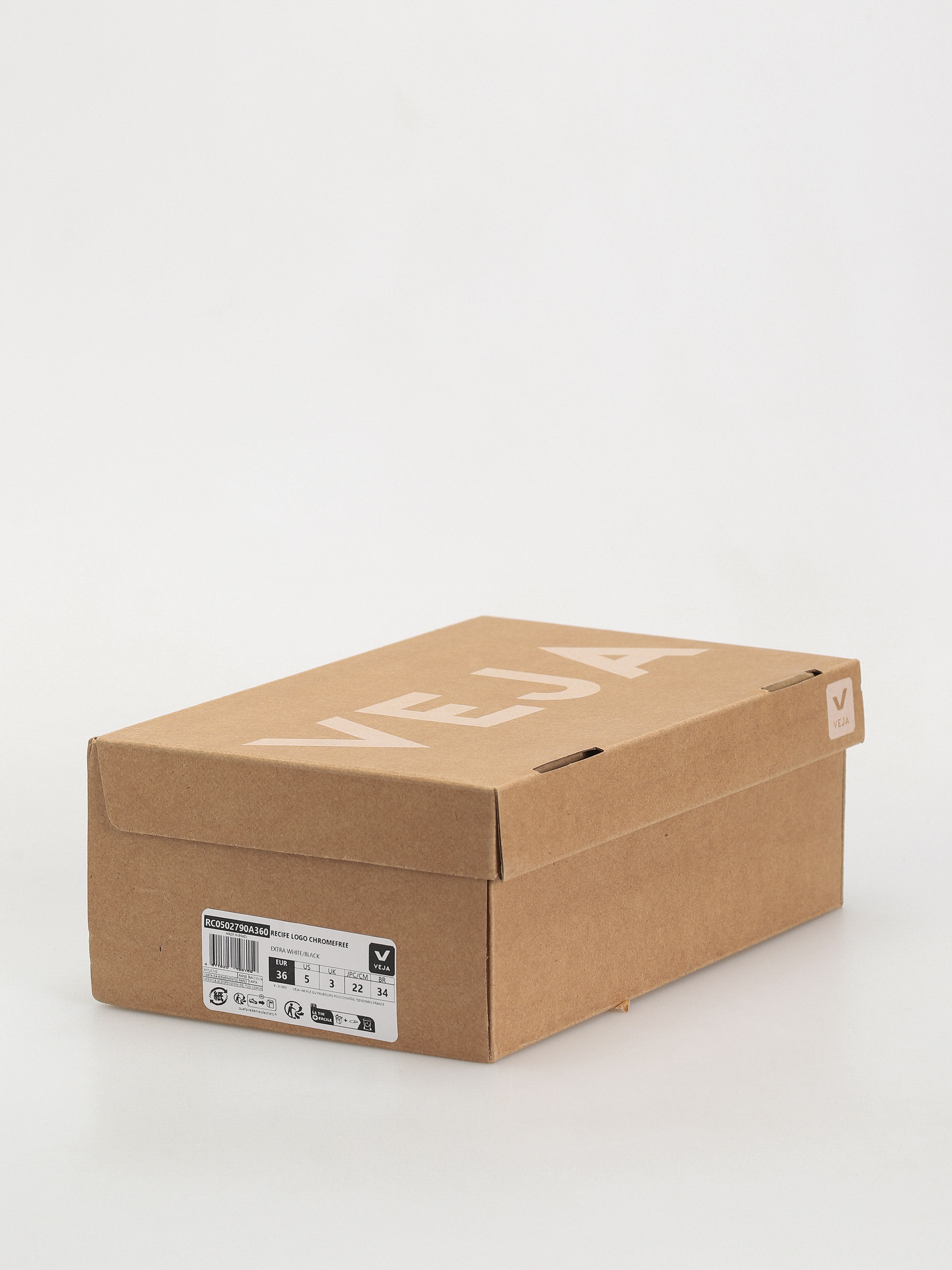 Pantofi Veja Recife Logo Wmn (extra white black)