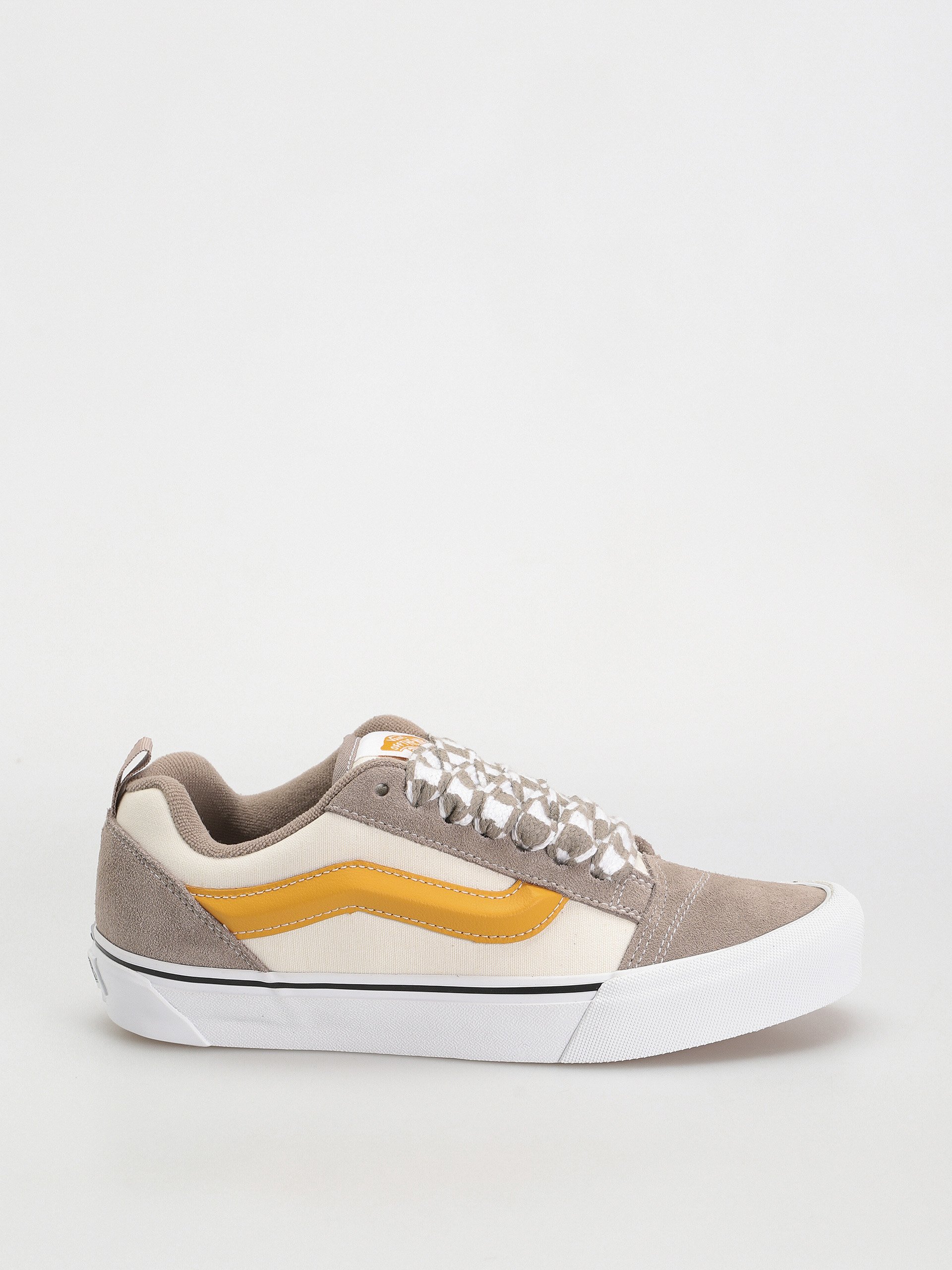 Pantofi Vans Knu Skool (mega check gray/marshmallow)