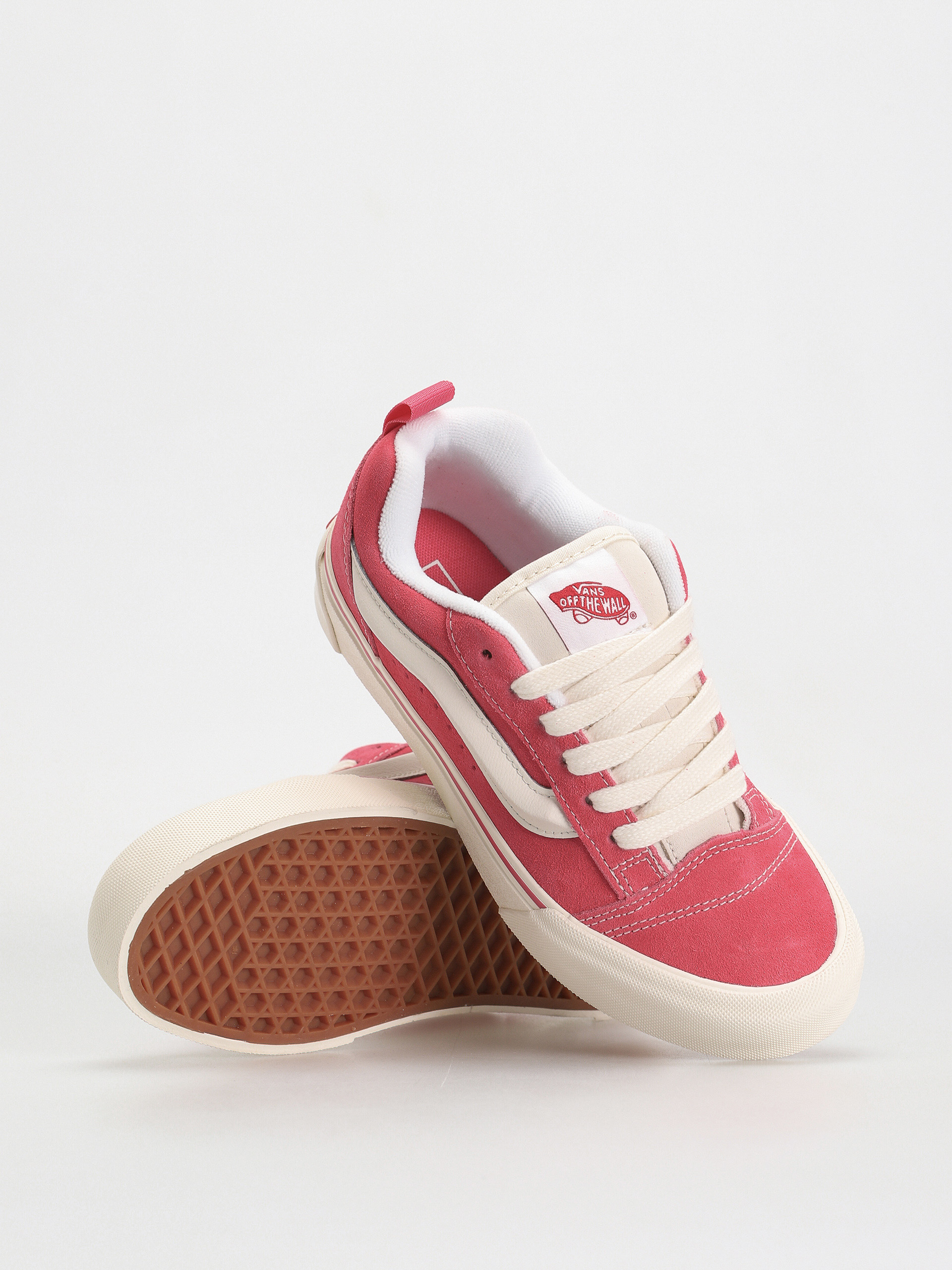 Pantofi Vans Knu Skool (retro color pink/true white)