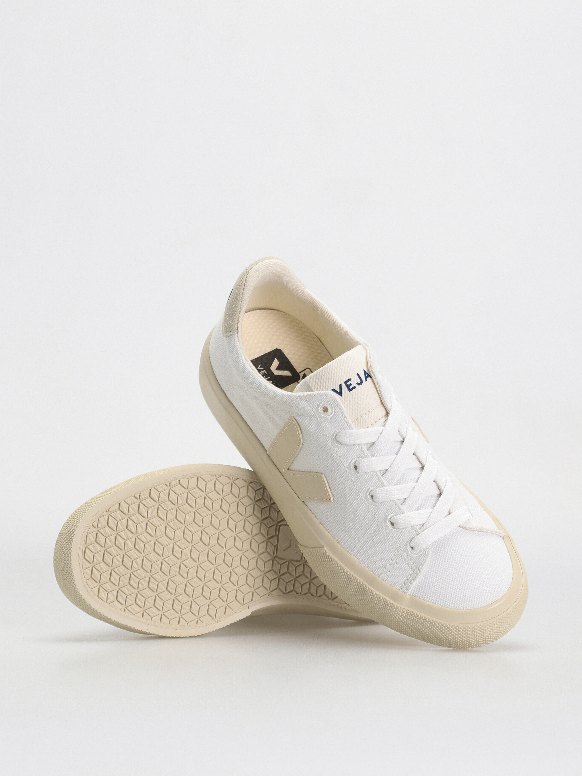 Pantofi Veja Campo Canvas Wmn (white pierre)