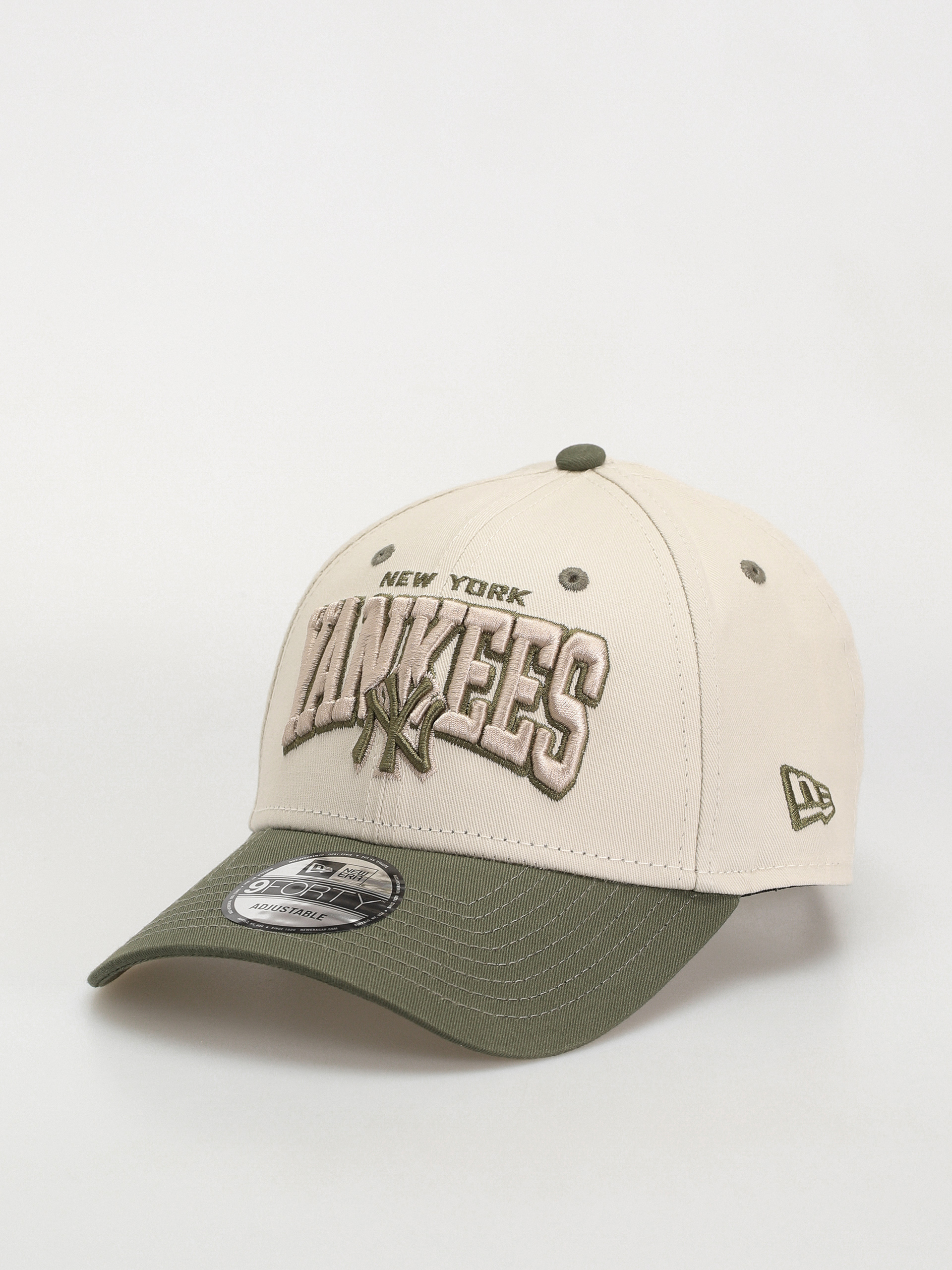 Șapcă New Era White Crown 9Forty New York Yankees (khaki/stone)