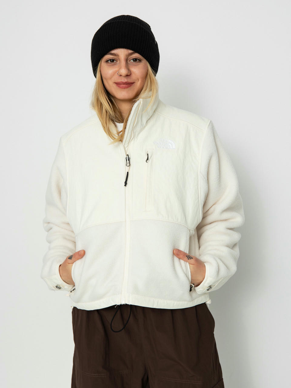 Geacă The North Face Ripstop Denali Wmn (white dune)