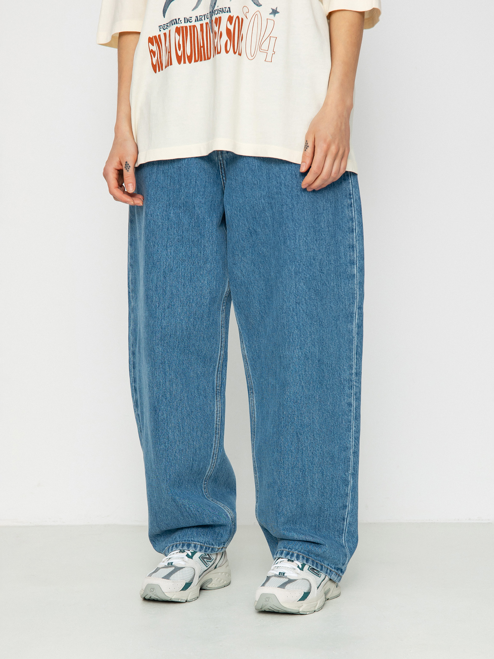 Pantaloni Carhartt WIP Brandon Wmn (blue)