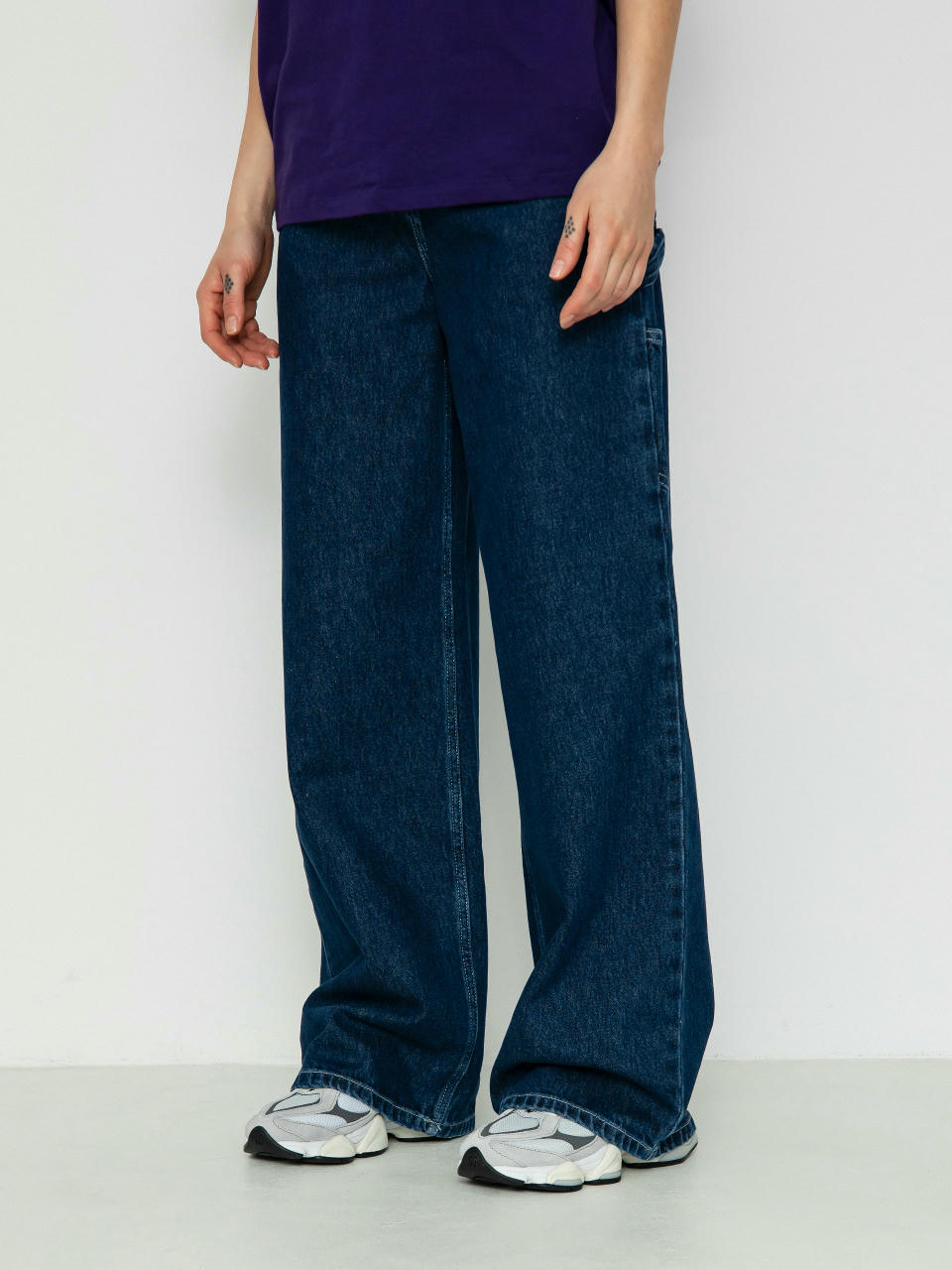 Pantaloni Carhartt WIP Jens Wmn (blue)