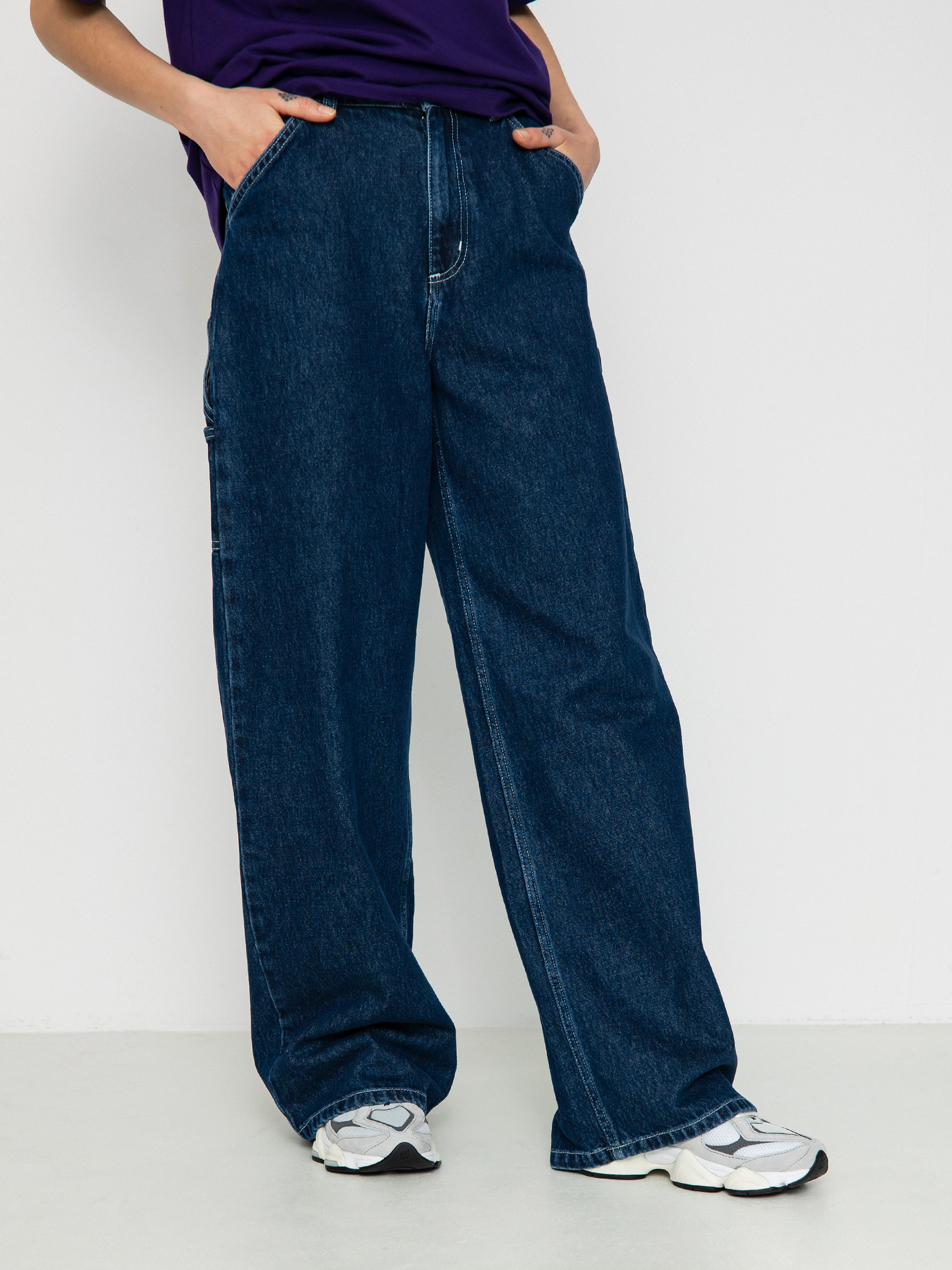 Pantaloni Carhartt WIP Jens Wmn (blue)