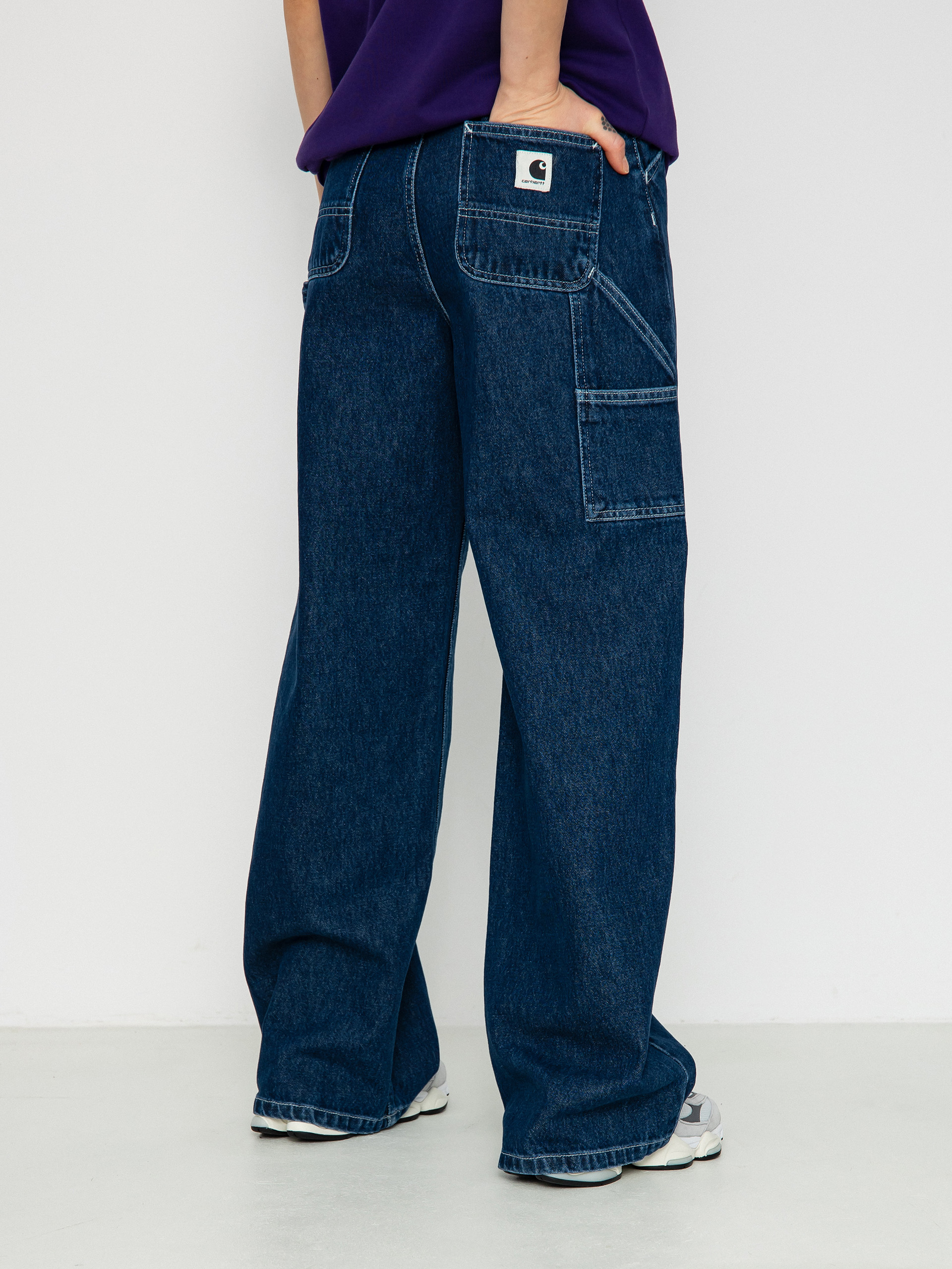 Pantaloni Carhartt WIP Jens Wmn (blue)
