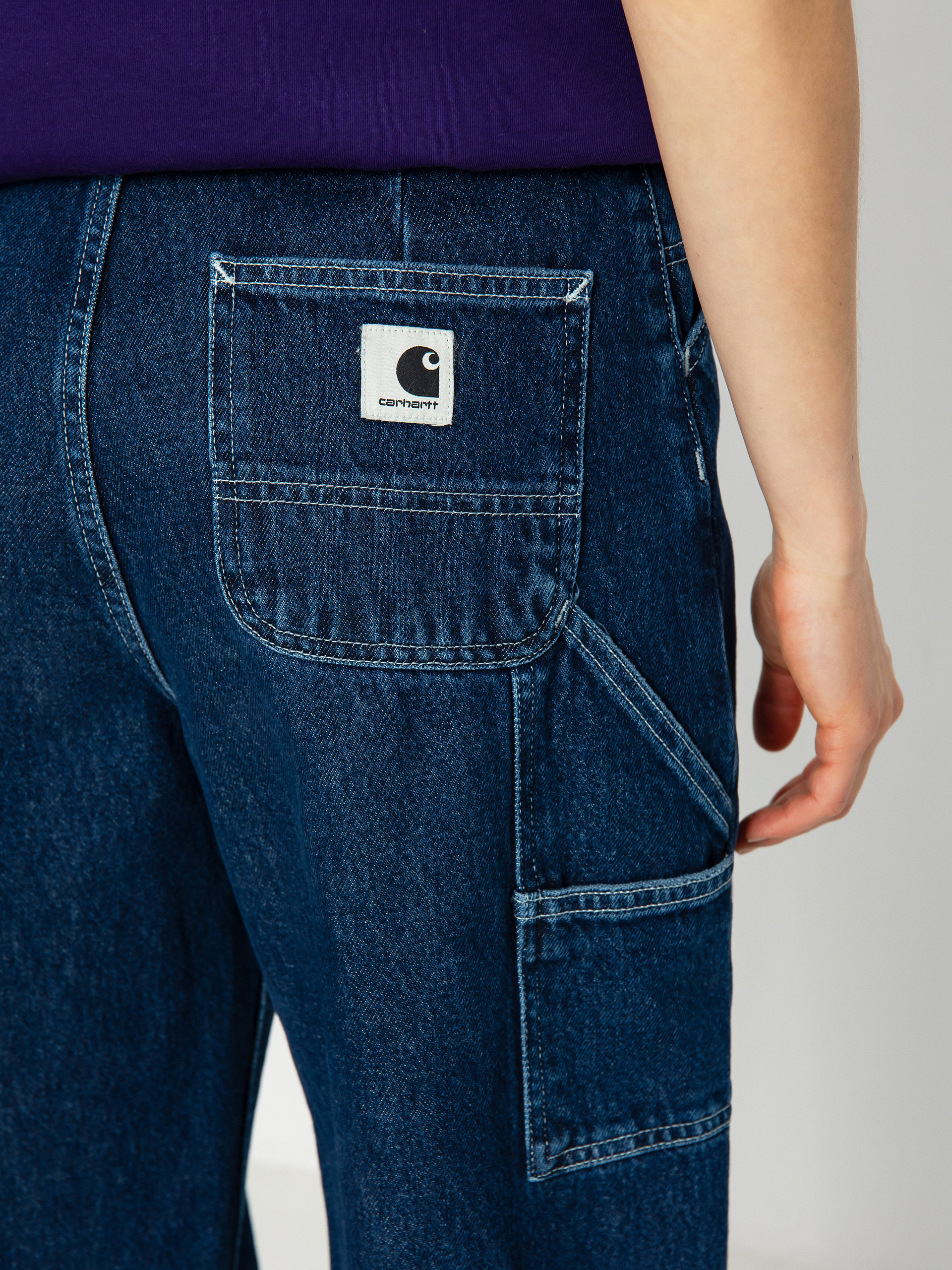 Pantaloni Carhartt WIP Jens Wmn (blue)