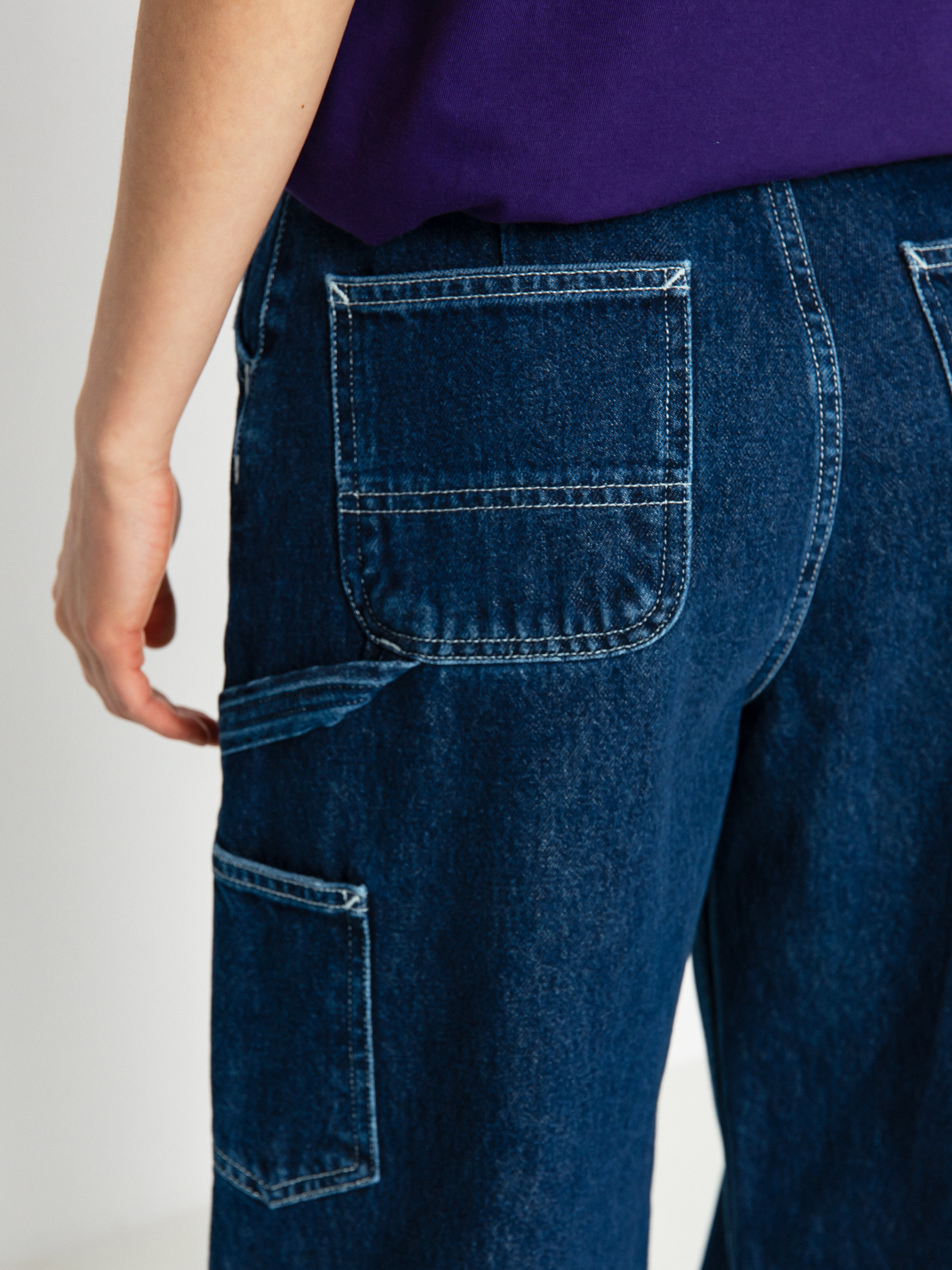 Pantaloni Carhartt WIP Jens Wmn (blue)