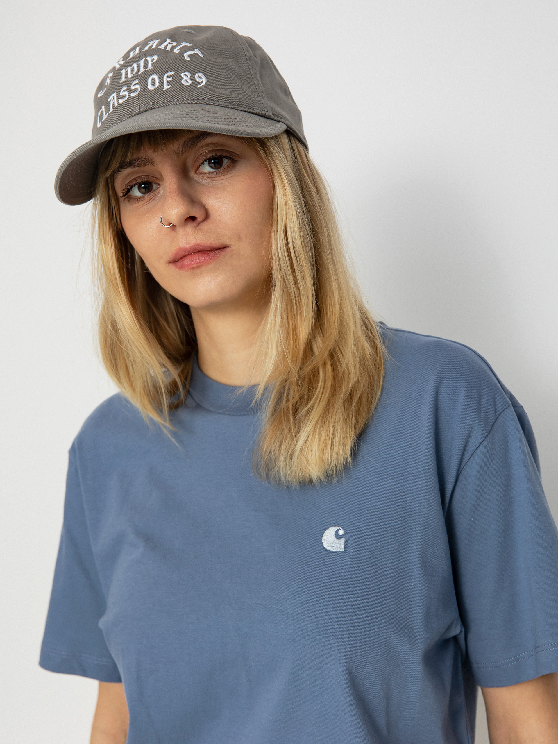 Tricou Carhartt WIP Casey Wmn (bay blue/silver)