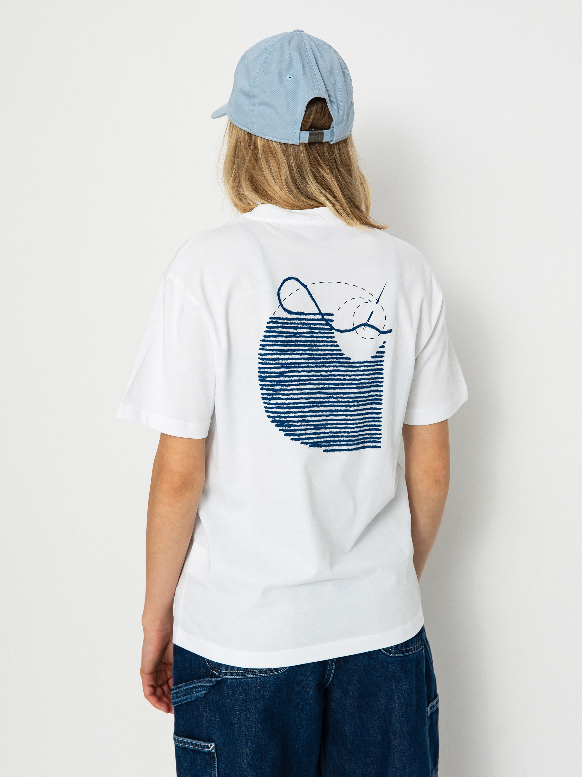 Tricou Carhartt WIP Stitch Wmn (white/elder)