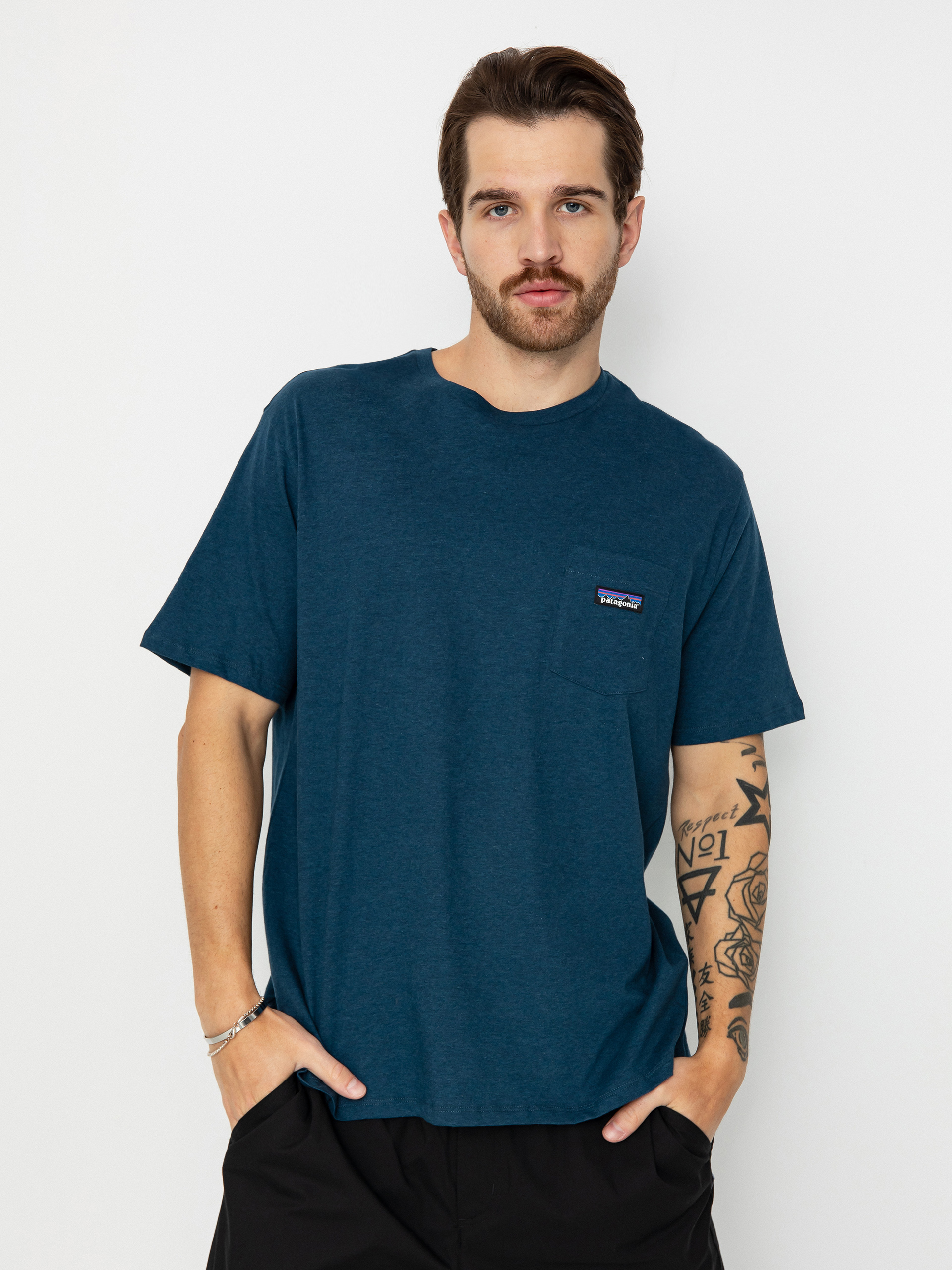 Tricou Patagonia Daily Pocket (tidepool blue)