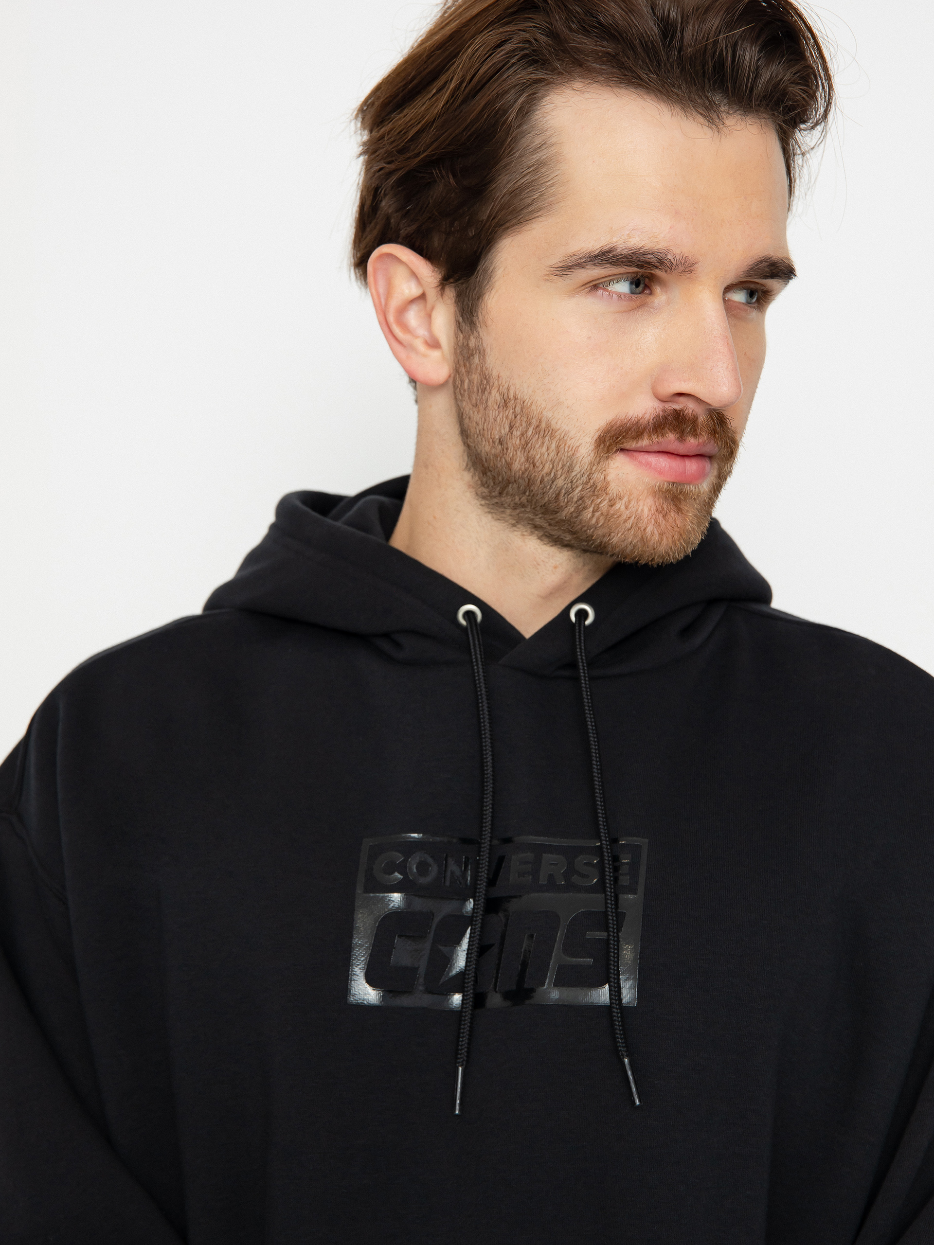 Hanorac cu glugă Converse Cons HD (black)