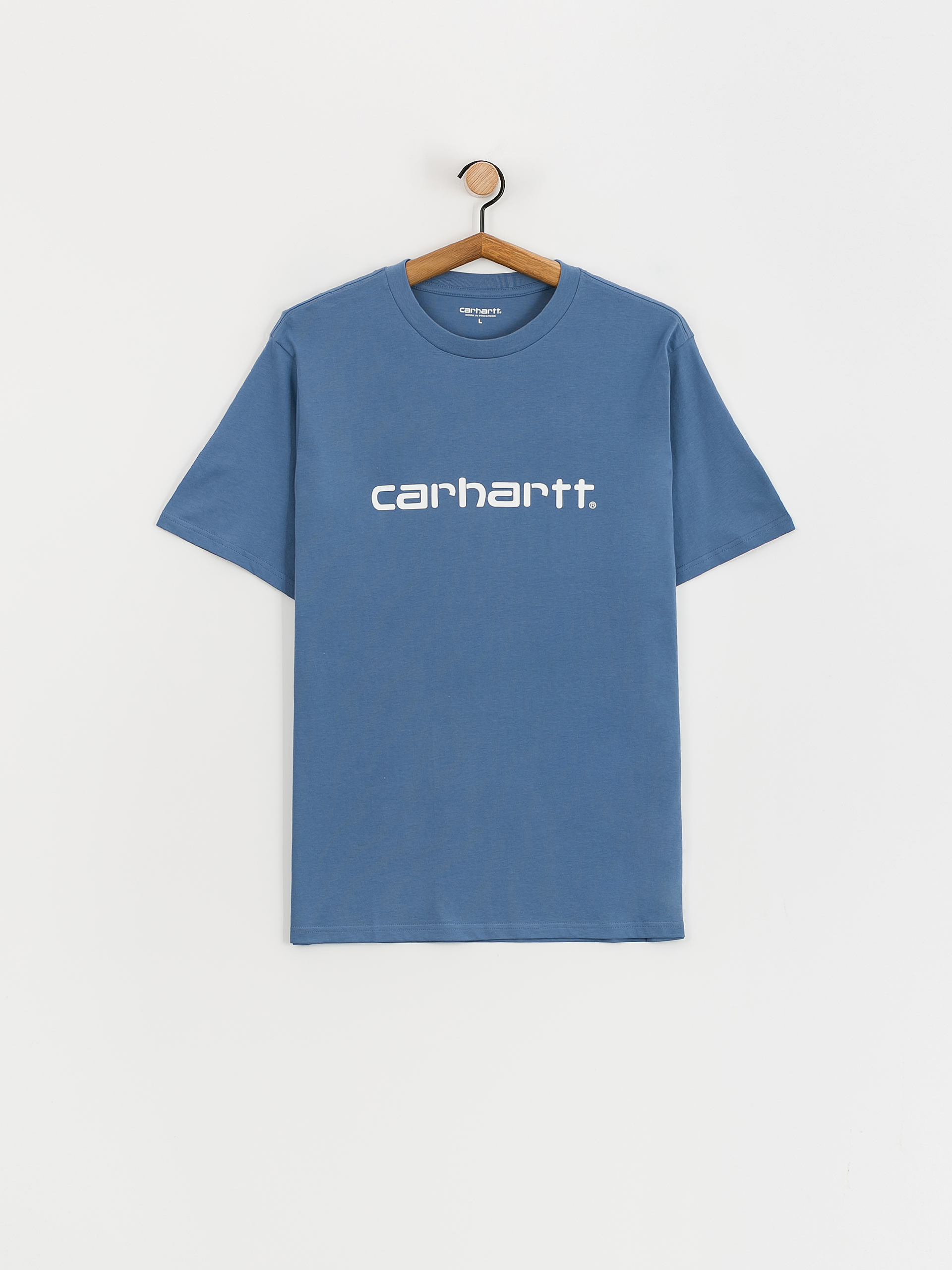 Tricou Carhartt WIP Script (sorrent/white)
