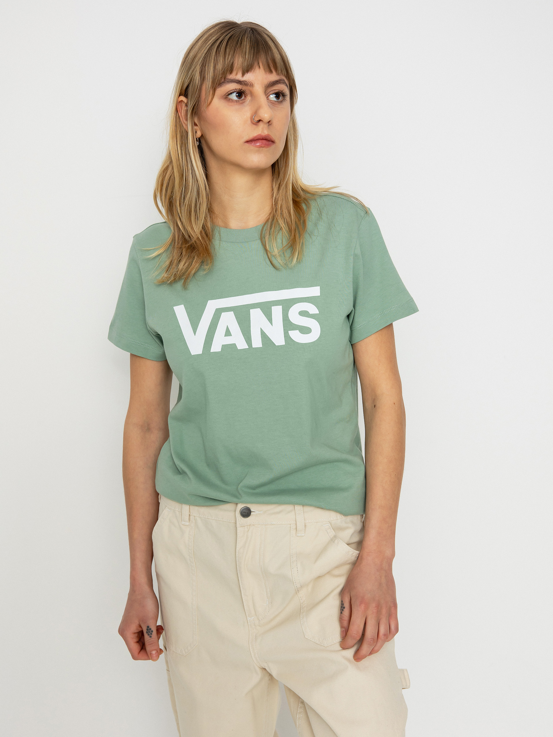 Tricou Vans Flying V Crew Wmn (flying v iceberg green)