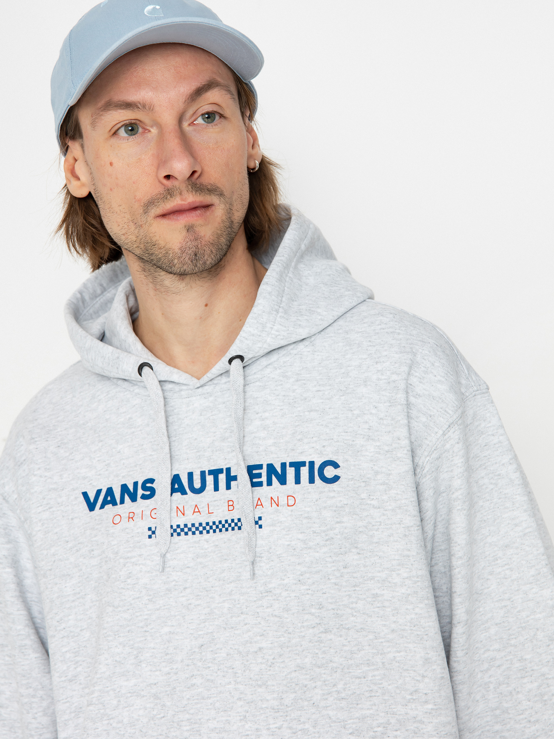 Hanorac cu glugă Vans Vans Sport Loose Fit Fleece HD (light grey heather)