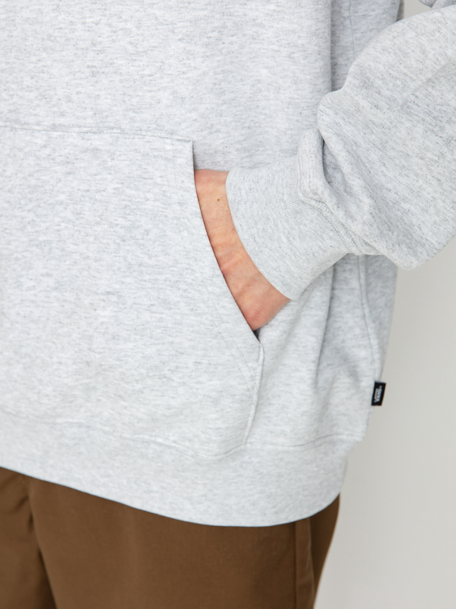 Hanorac cu glugă Vans Vans Sport Loose Fit Fleece HD (light grey heather)