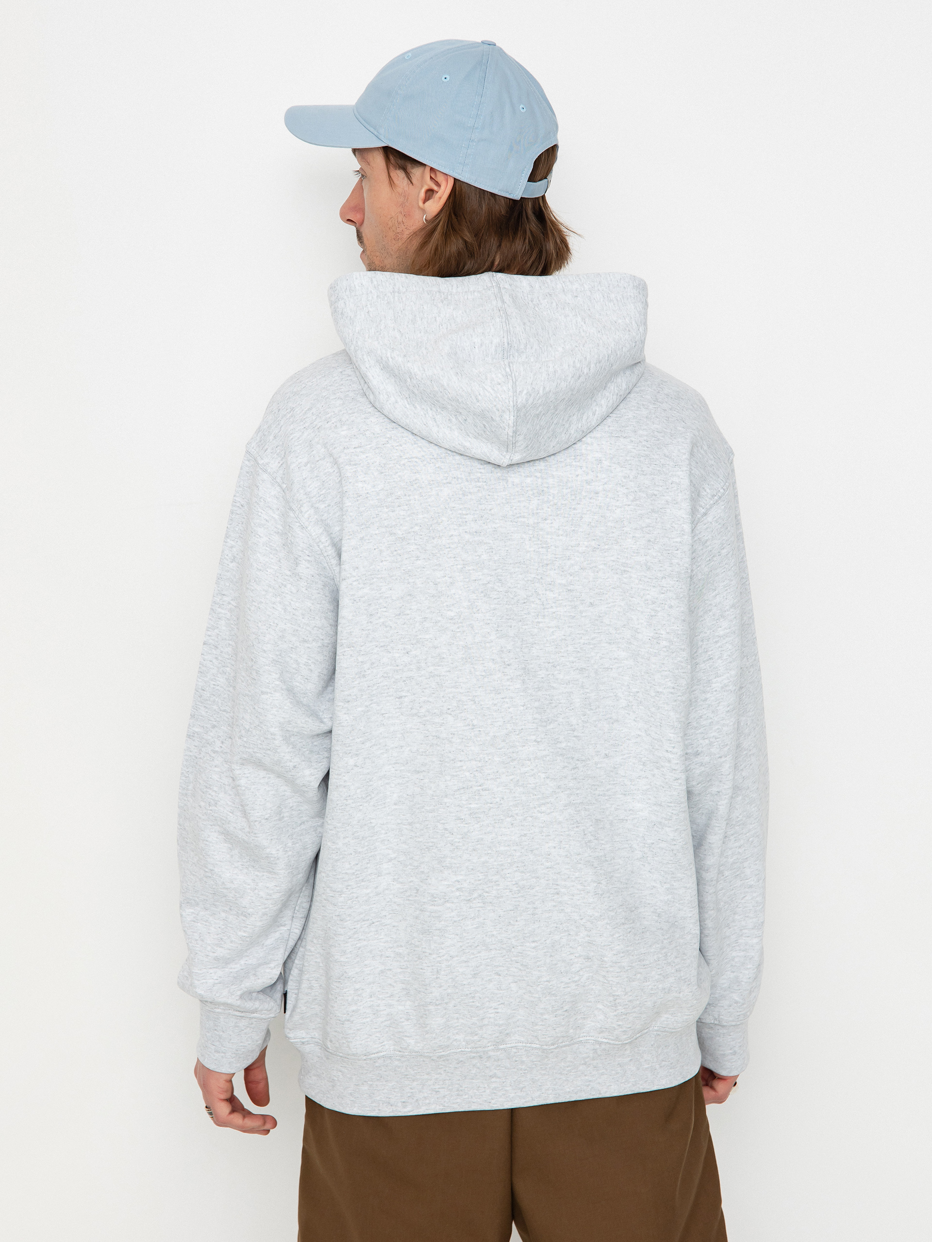 Hanorac cu glugă Vans Vans Sport Loose Fit Fleece HD (light grey heather)