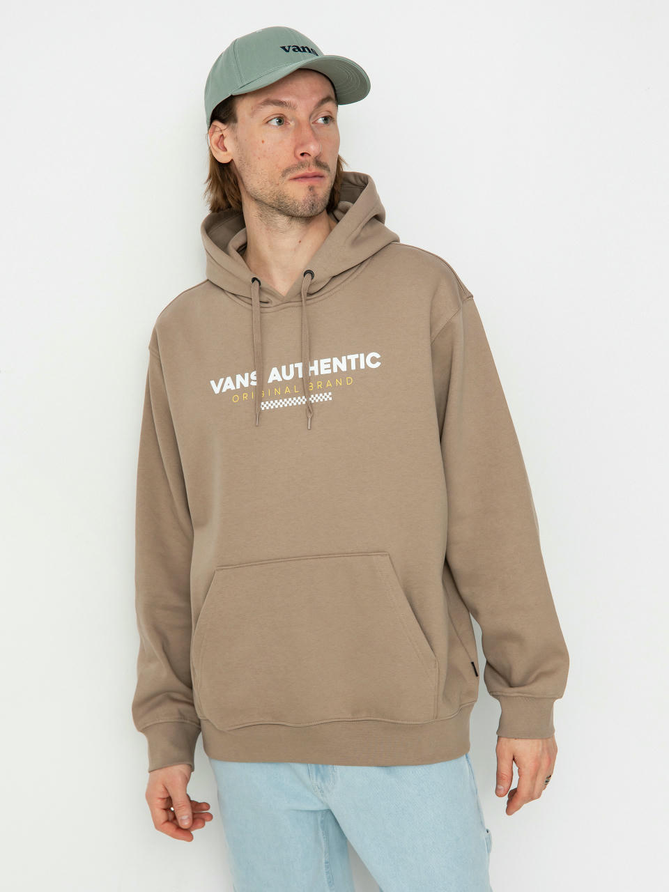 Hanorac cu glugă Vans Vans Sport Loose Fit Fleece HD (desert taupe)