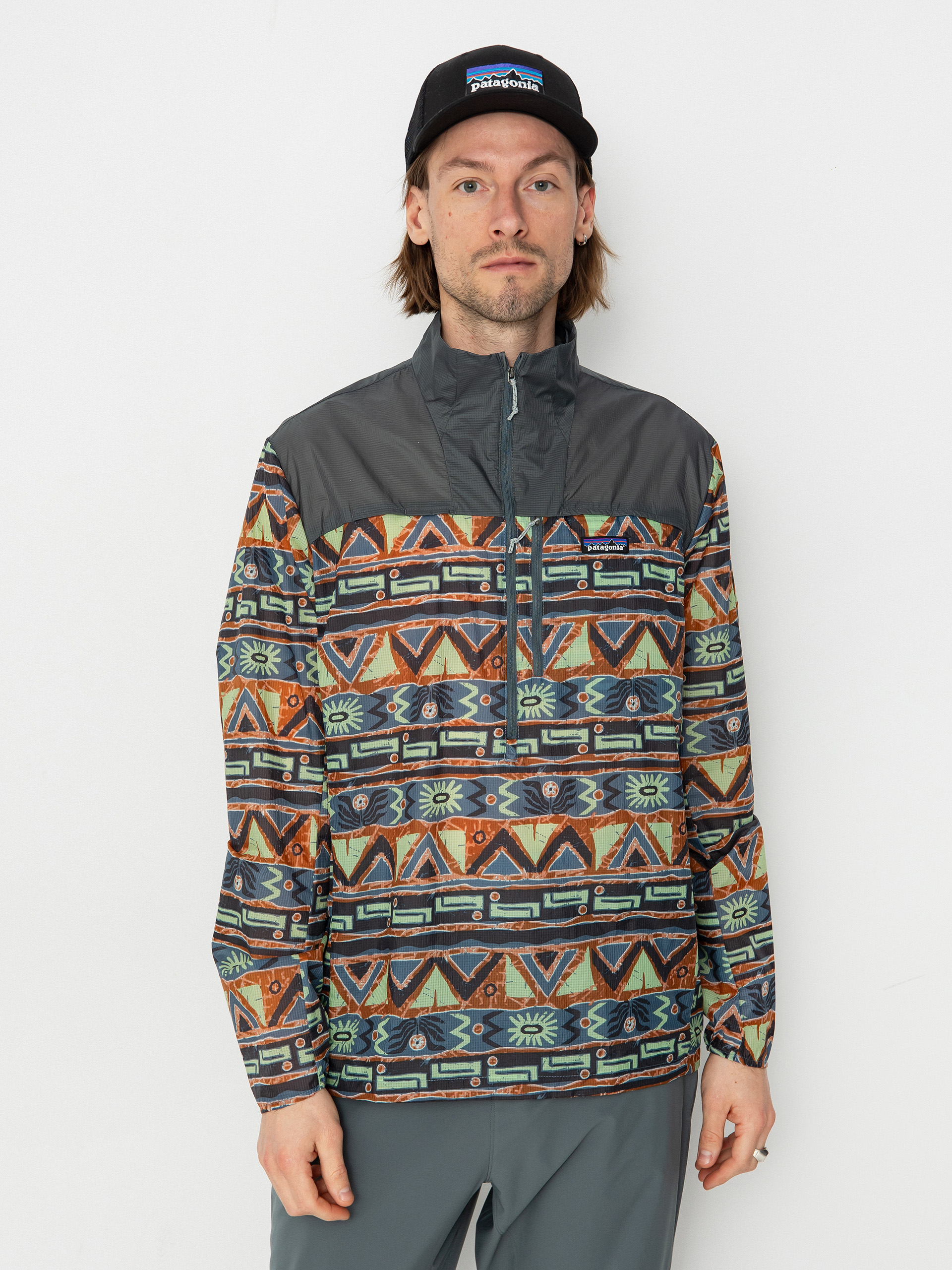 Hanorac din fleece Patagonia Houdini Stash (high hopes geo forge grey)