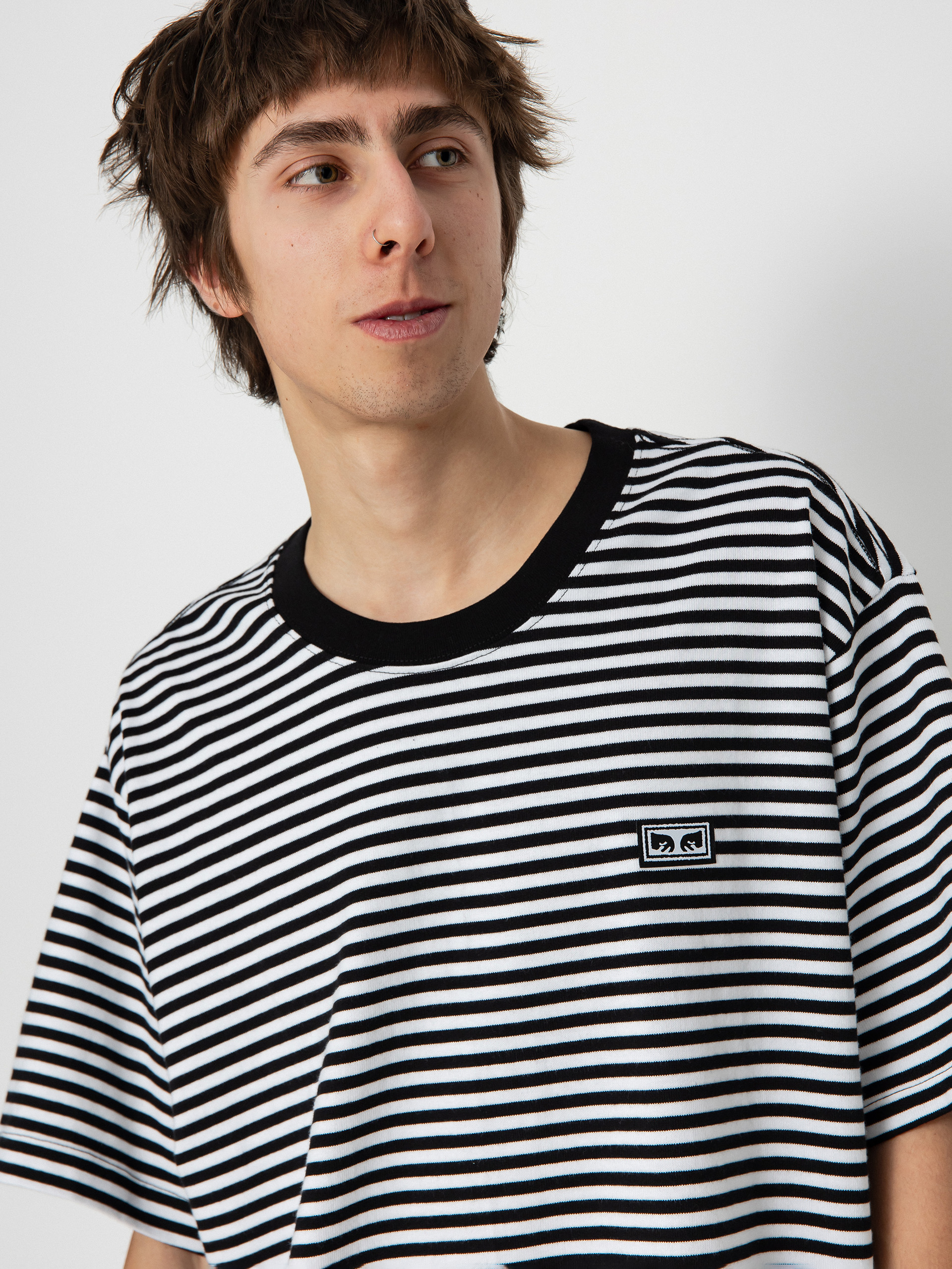 Tricou OBEY Established Works Eyes Strp (black multi)