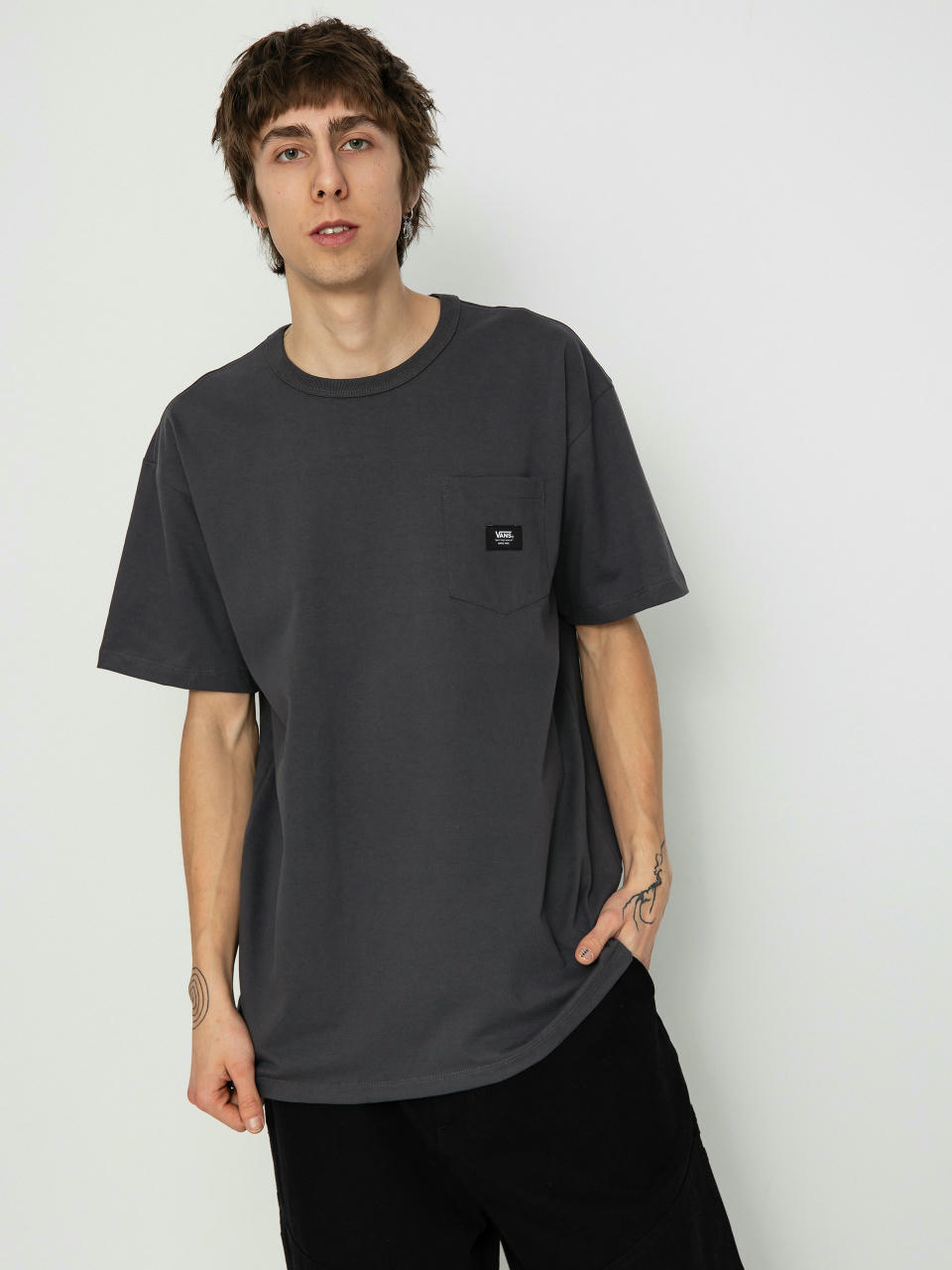 Tricou Vans Off The Wall II Pocket (asphalt)