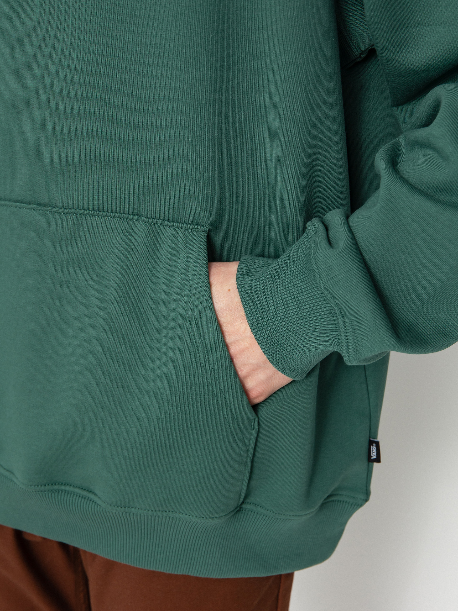 Hanorac cu glugă Vans Quoted Loose HD (bistro green)