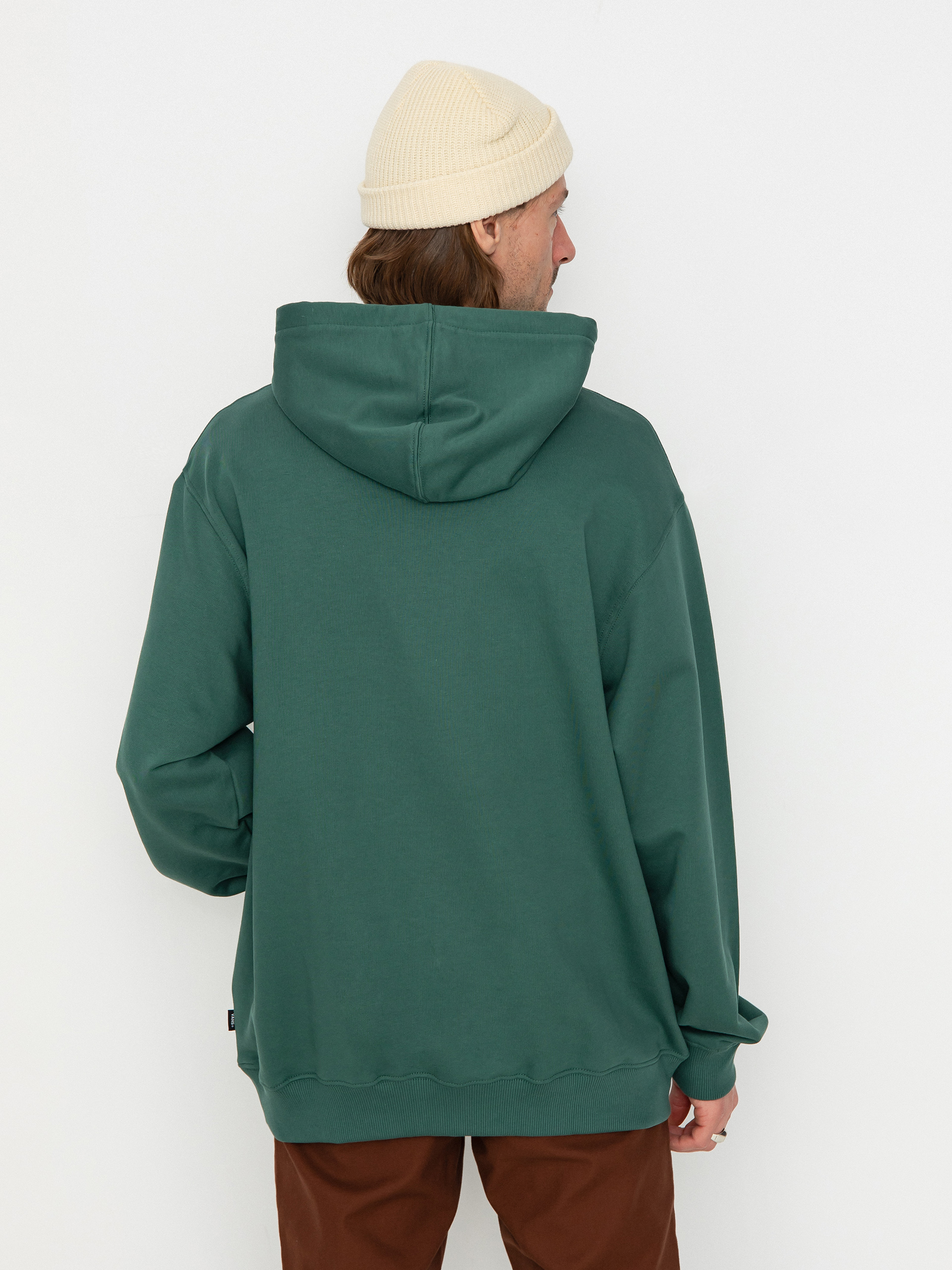 Hanorac cu glugă Vans Quoted Loose HD (bistro green)