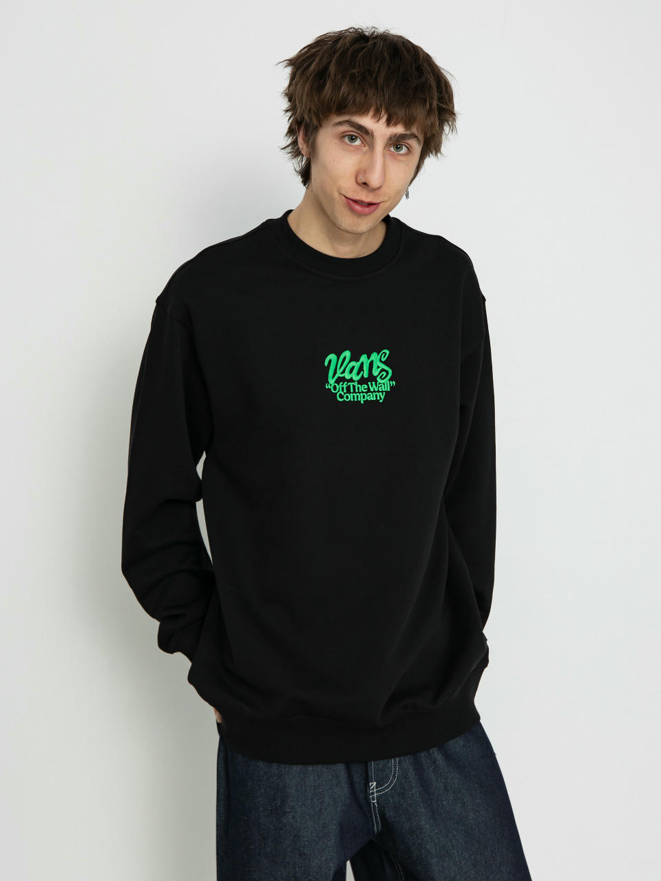 Hanorac Vans Spray Type Loose Crew (black)