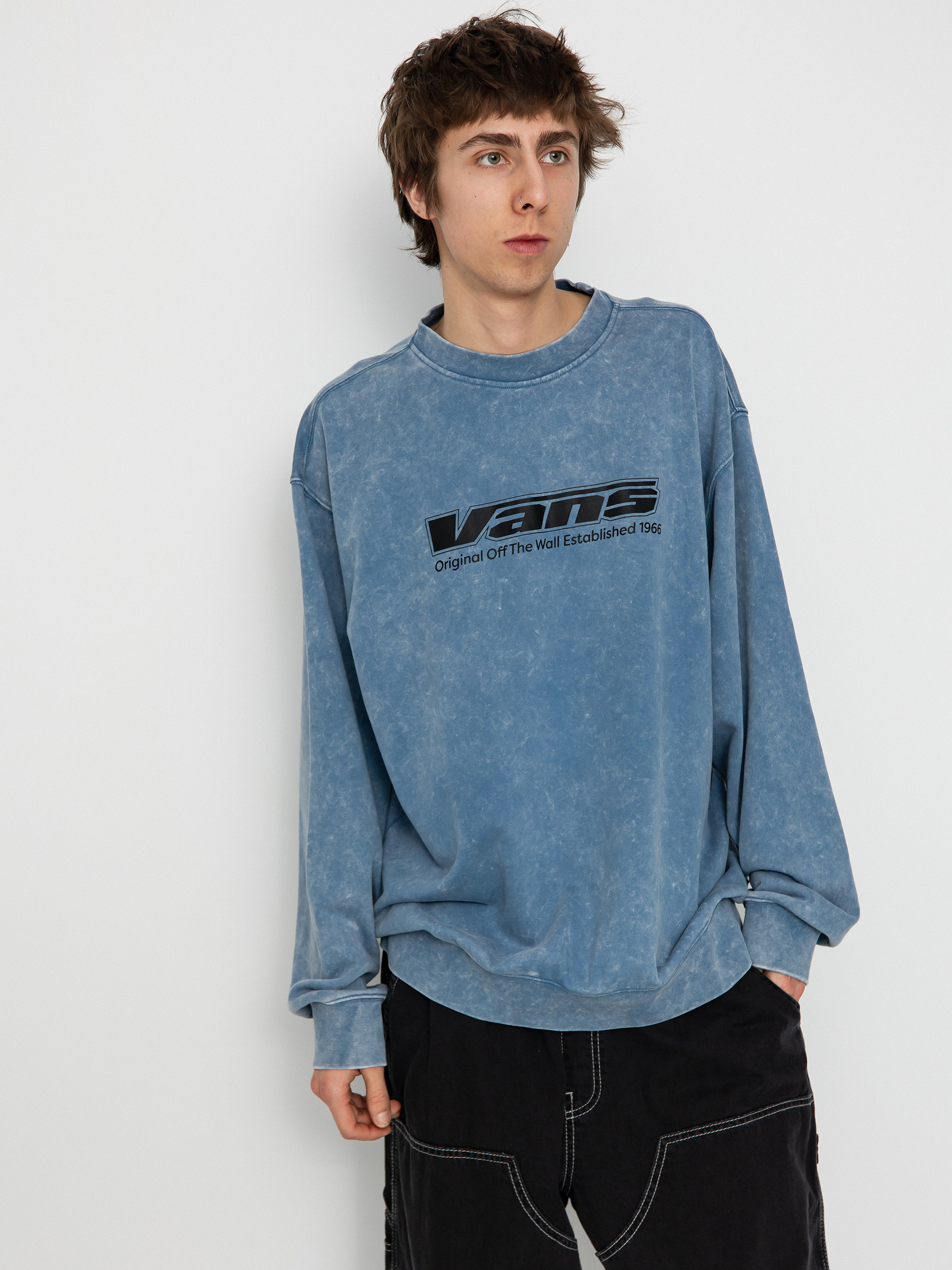 Hanorac Vans Spaced Out Loose Crew (copen blue)