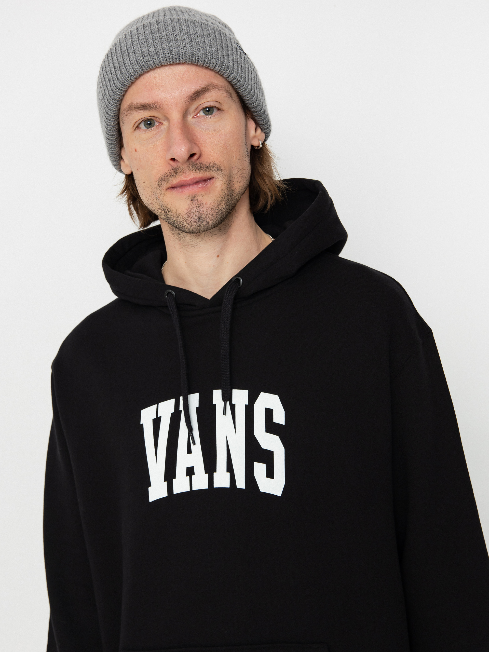 Hanorac cu glugă Vans Vans Arched HD (black)