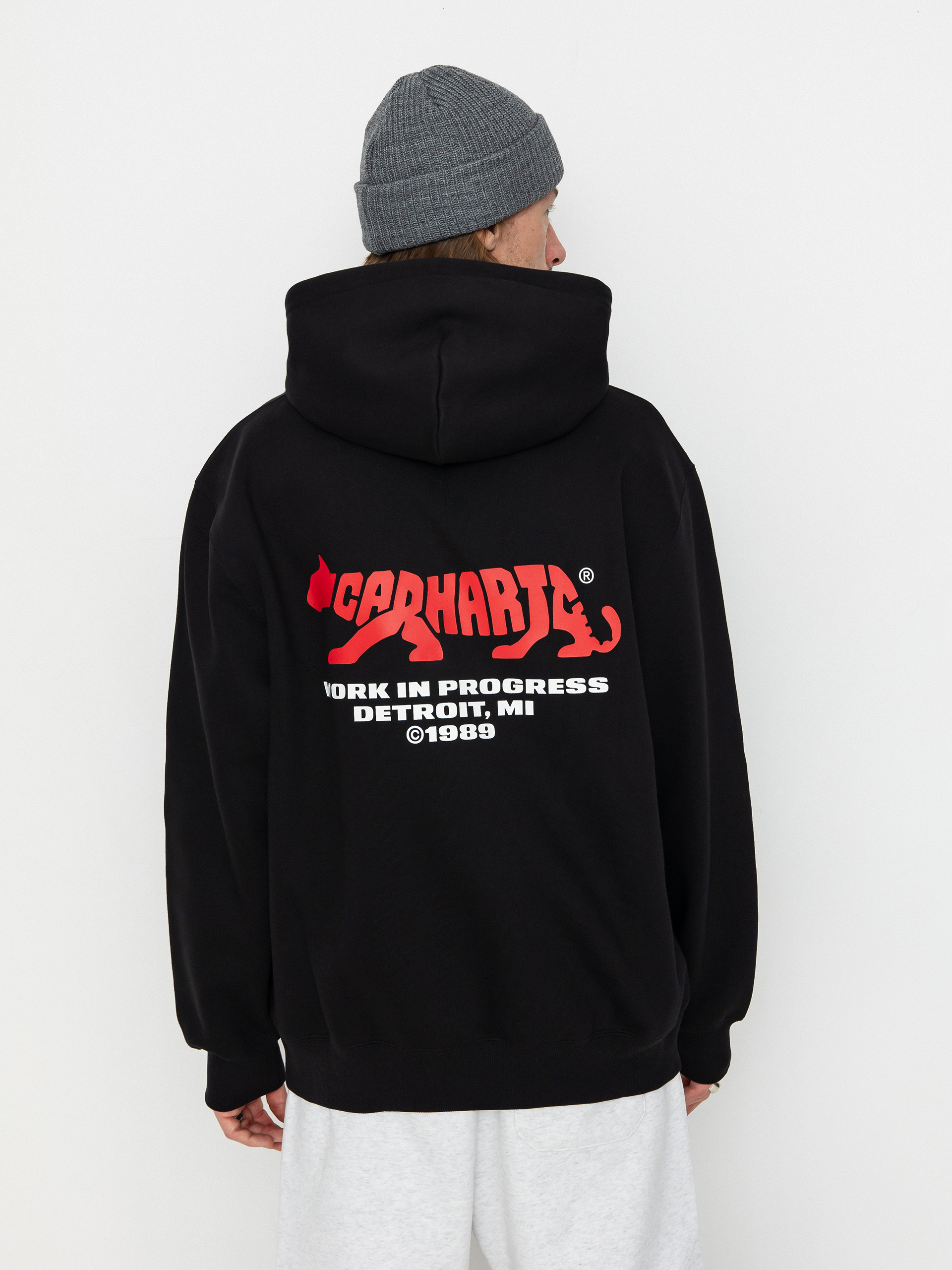 Hanorac cu glugă Carhartt WIP Rocky Script HD (black)