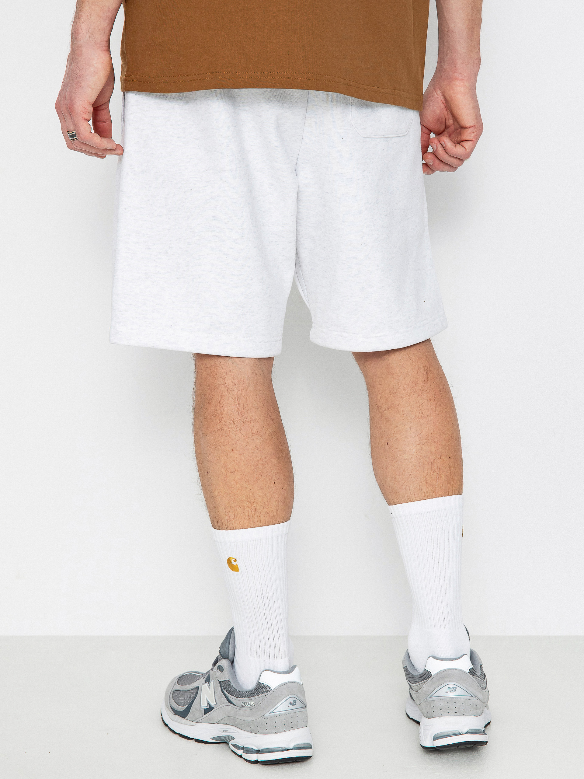 Șort Carhartt WIP Chase (ash heather/gold)